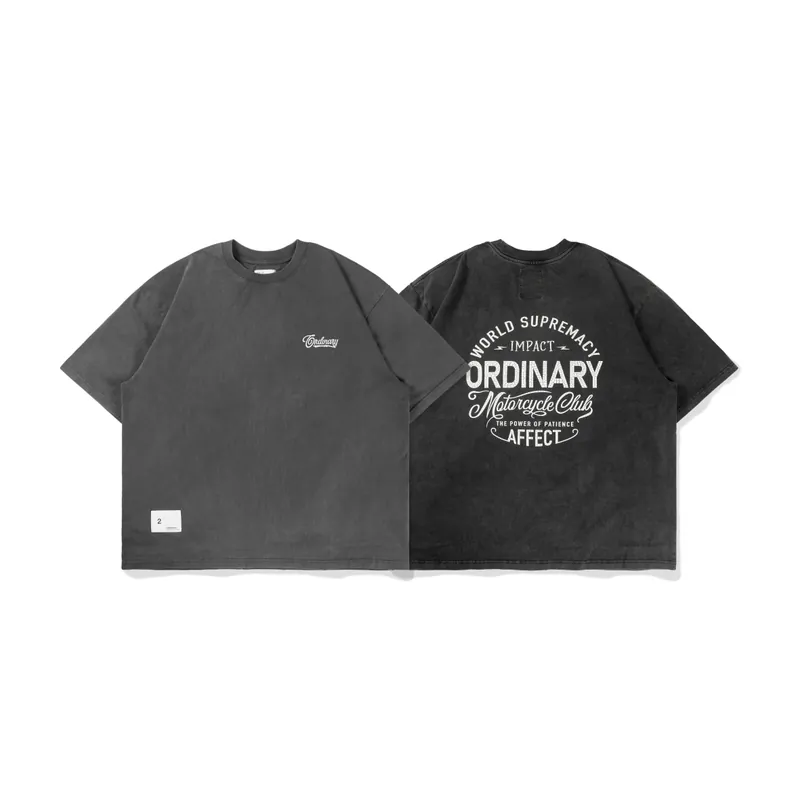 ORDINARY 騎士精神水洗短TEE 2色