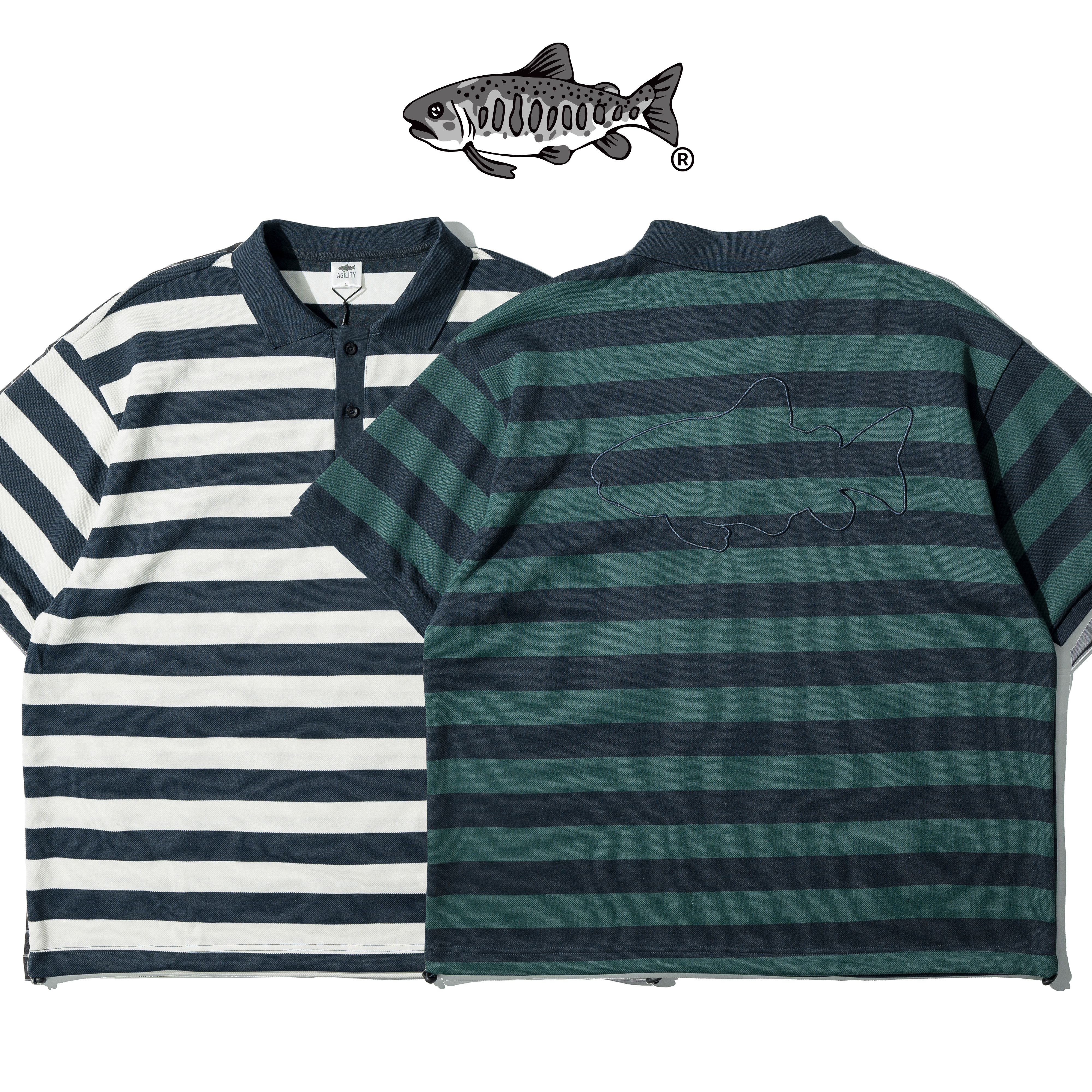 AGILITY Embroidered Rugby Shirts 撞色 刺繡 Polo衫 [PL08]