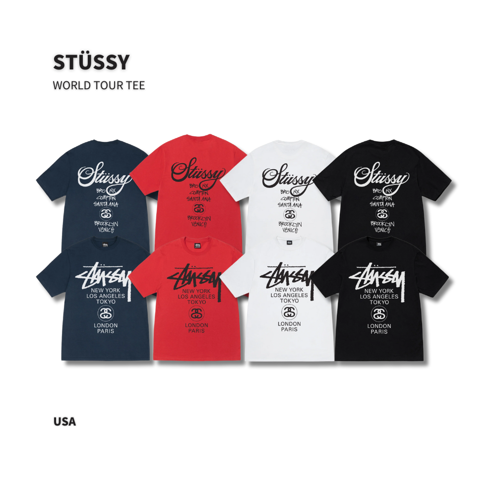 "現貨" Stussy 25SS WORLD TOUR TEE