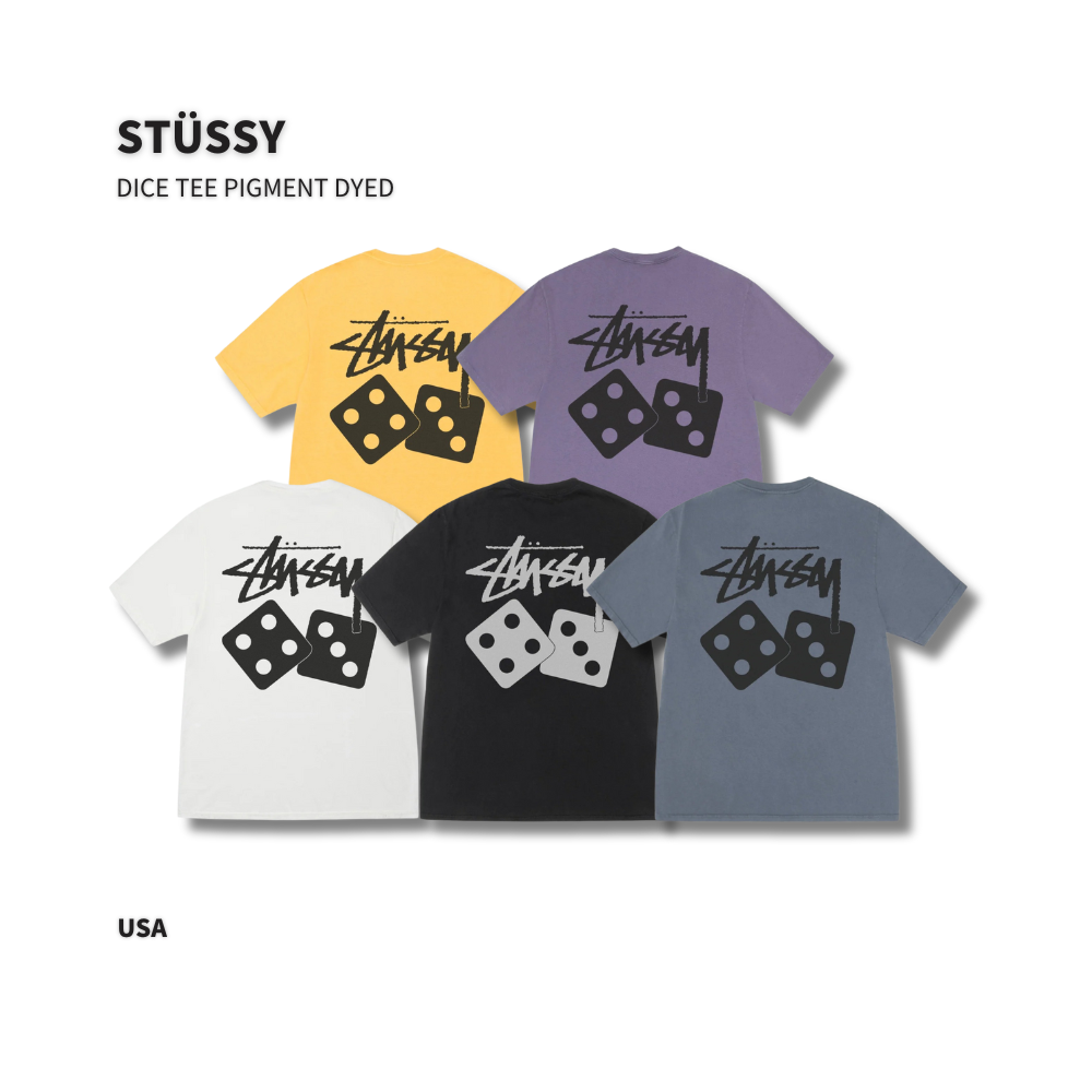 "現貨" Stussy 25SS DICE TEE PIGMENT DYED 骰子