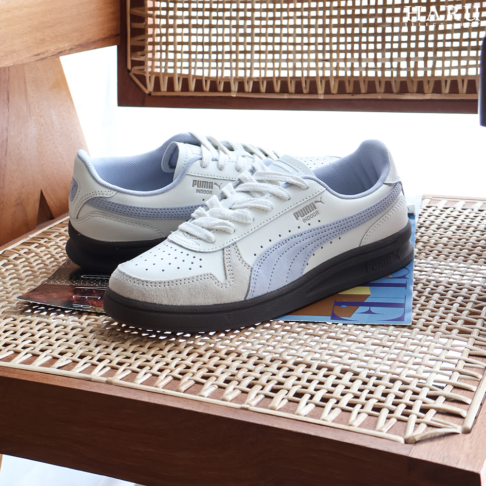 emmi x Puma INDOOR 奶油 薰衣草紫 麂皮 焦糖底 德訓鞋 復古休閒鞋 401360-04