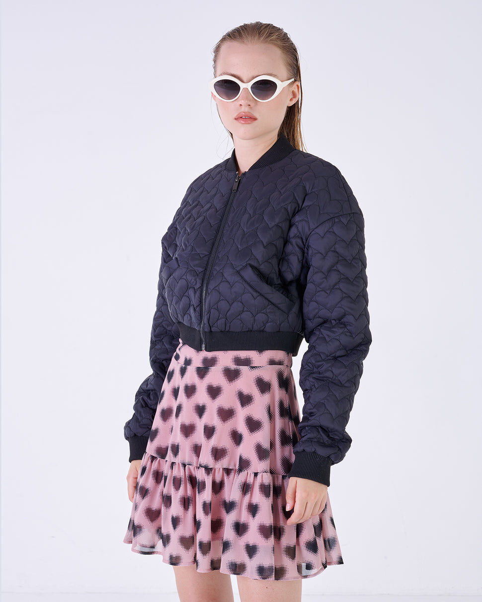 【Silvian Heach】愛心車線短外套