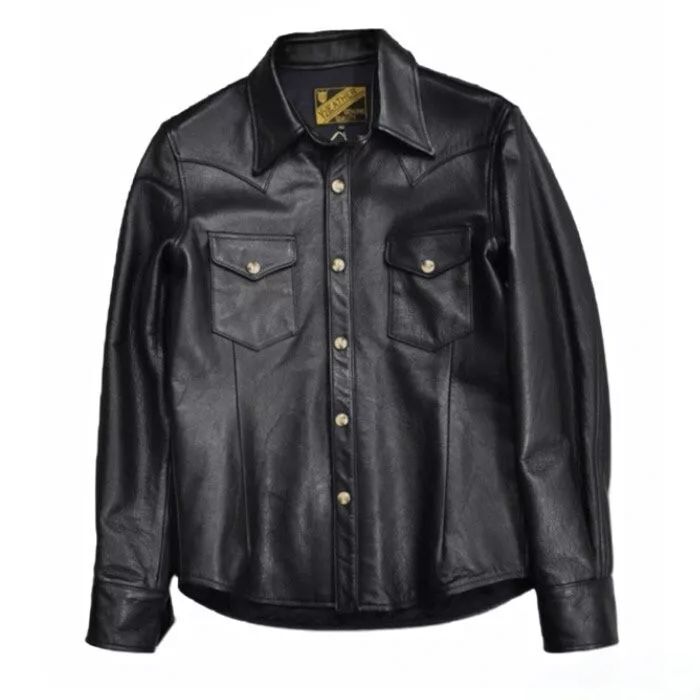 Y'2 LEATHER - SS-13 WESTERN SHIRT BLACK