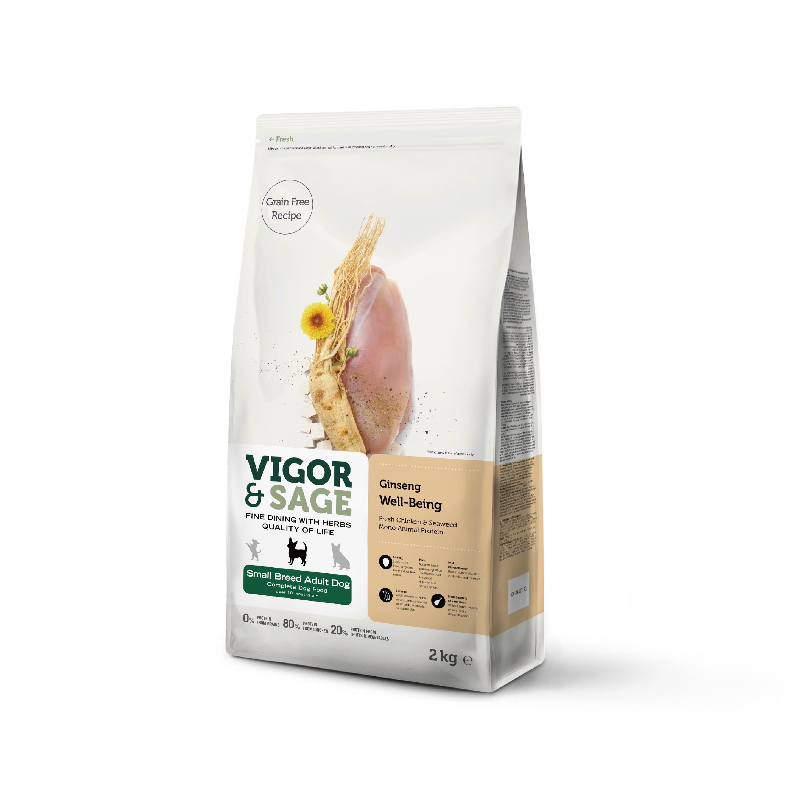 靈萃VIGOR&SAGE-小型成犬人參健體草本無穀糧