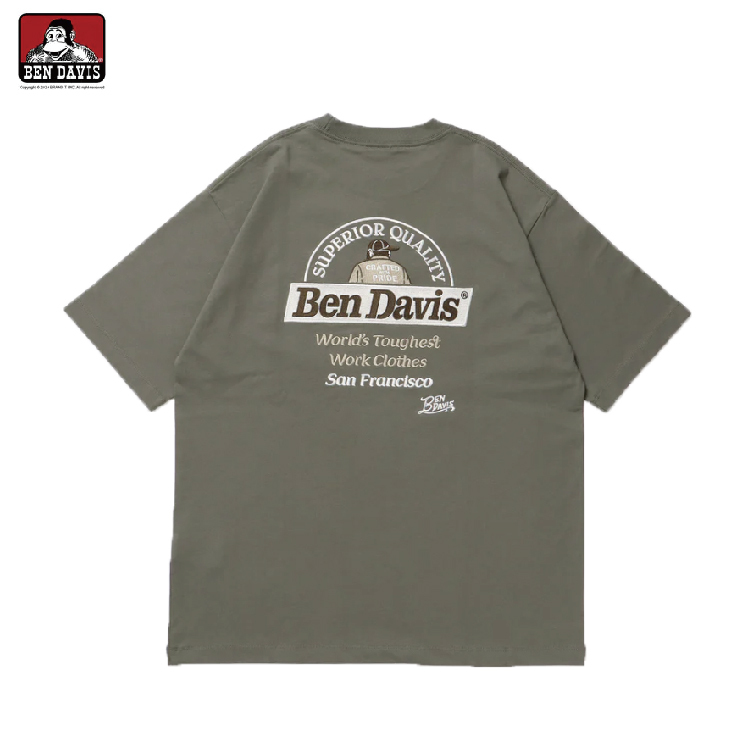 【 BEN DAVIS | 猿人背影刺繡短TEE - 3色 】