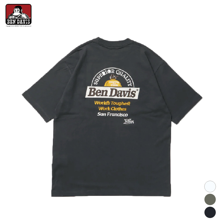 【 BEN DAVIS | 猿人背影刺繡短TEE - 3色 】