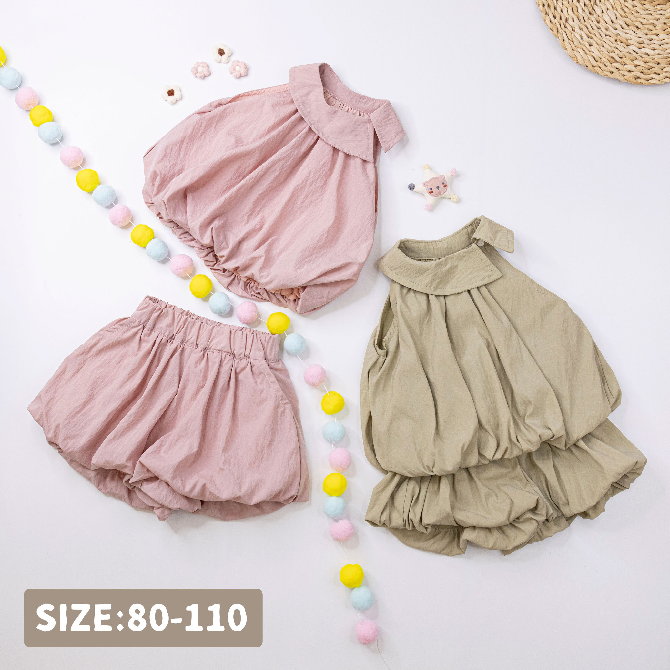 草莓牛奶&抹茶拿鐵質感套裝＊二色 (H50403)