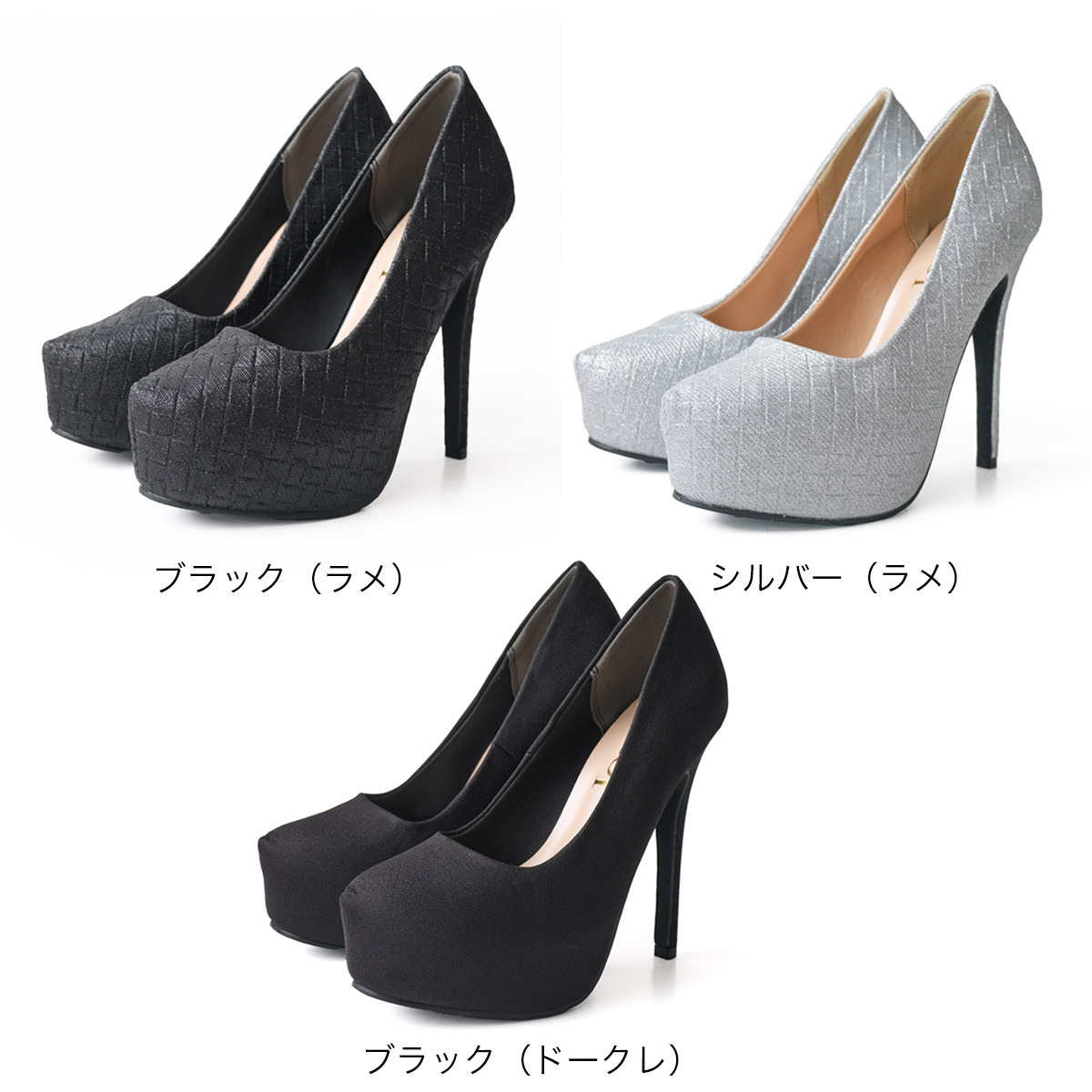 閃亮高跟派對方頭高跟鞋【CP003】