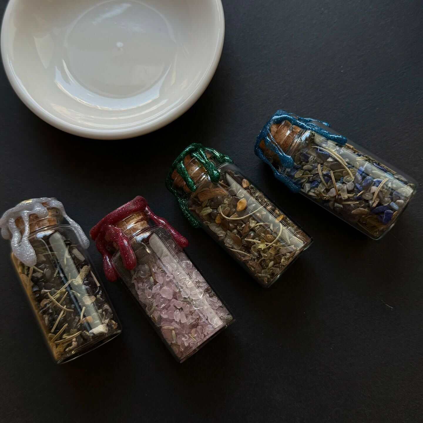 [原石] 魔法許願瓶 水晶巫瓶 保護能量、防小人、愛情運、成功、讀書運