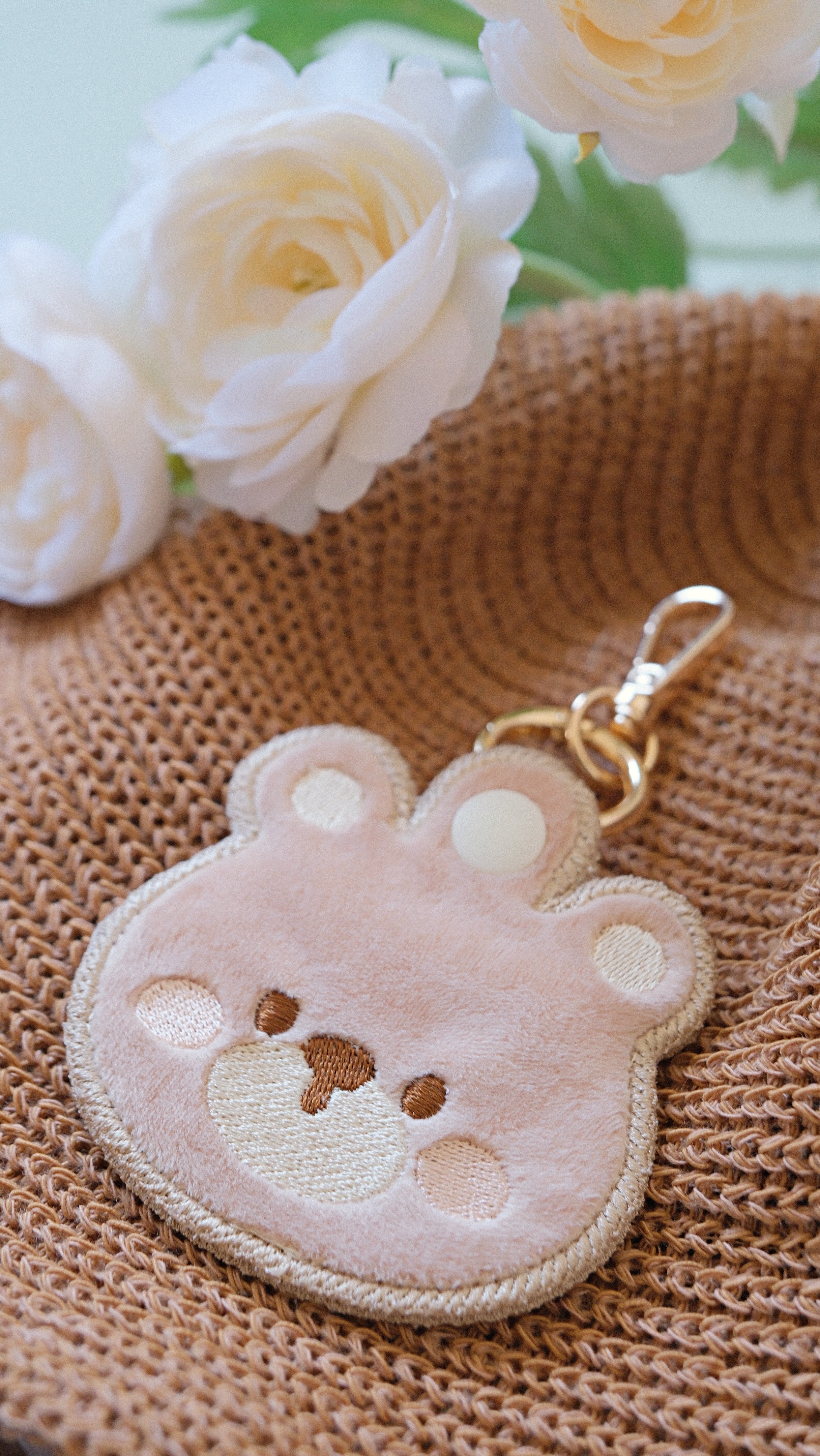 Hi Y.P store-刺繡鑰匙圈-獨家設計-軟糖熊