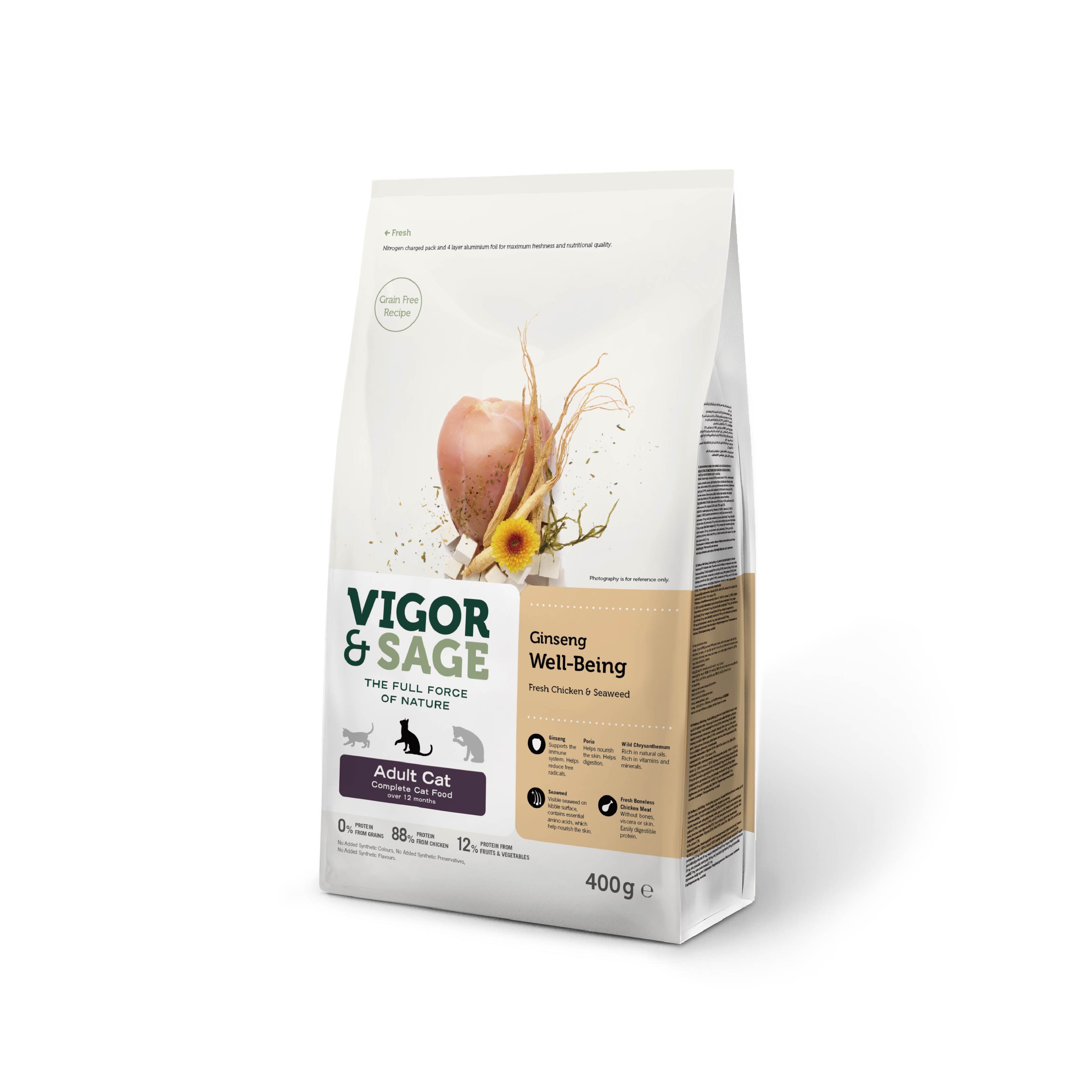 靈萃VIGOR&SAGE-成貓人參健體草本無穀糧