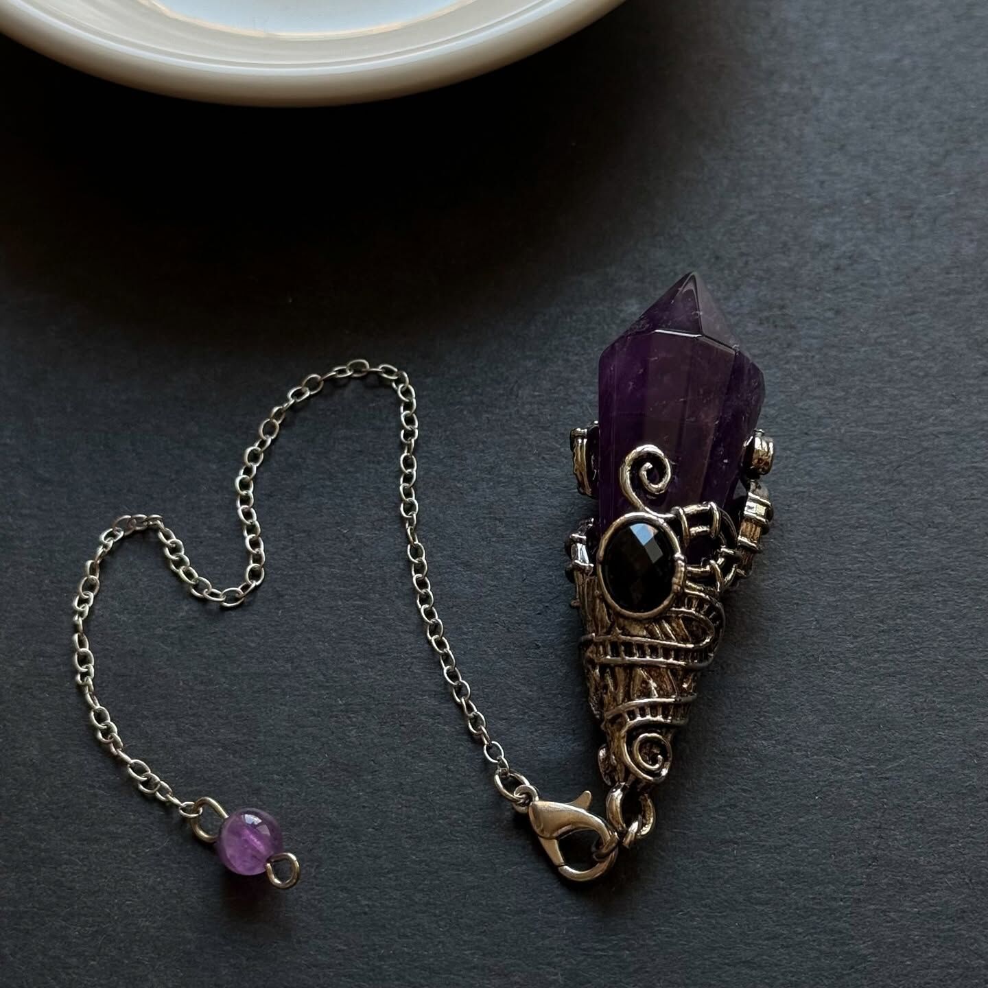 [原石] 紫水晶 水晶靈擺