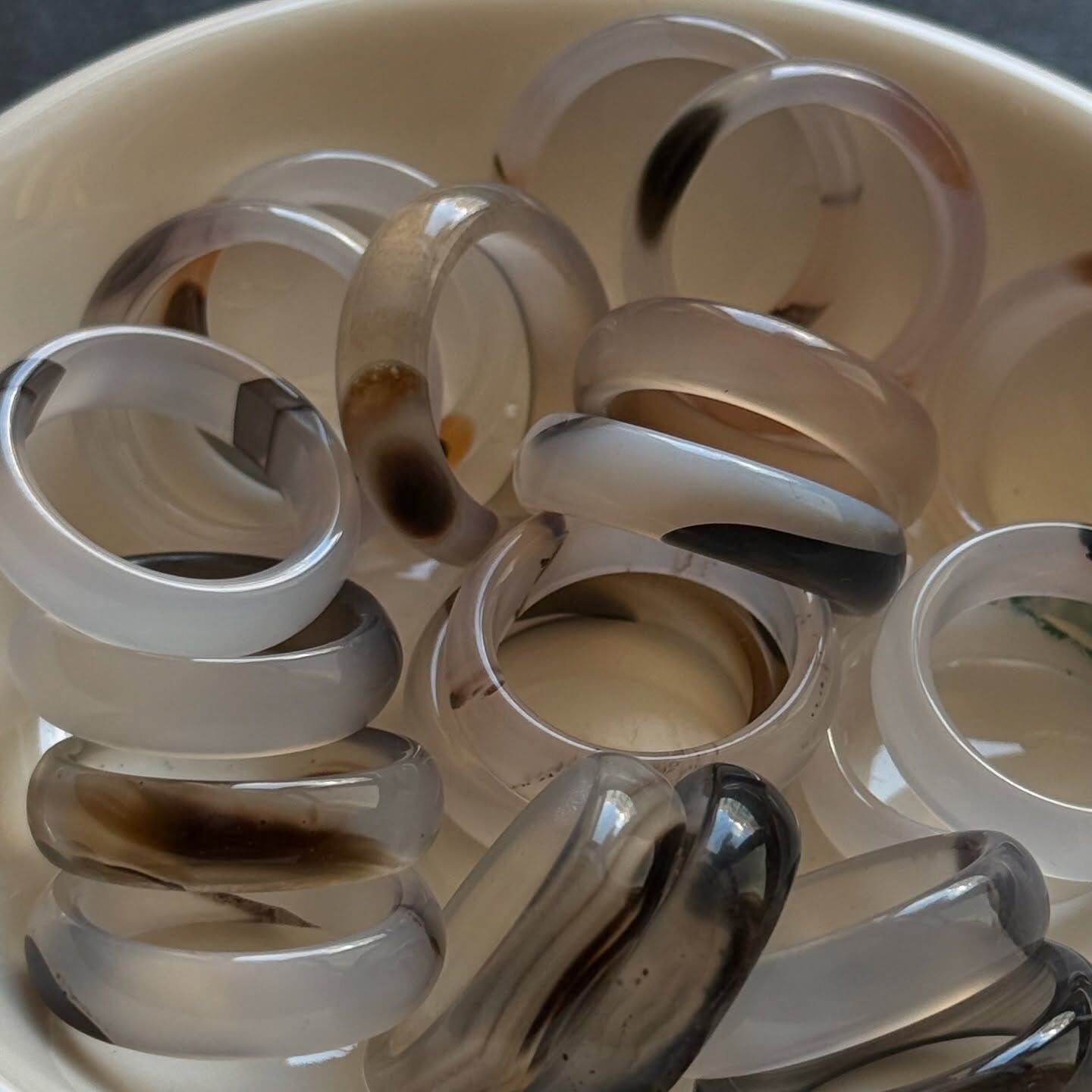 [原石] 海洋玉隨 戒指 玉戒 固定戒圍 US7