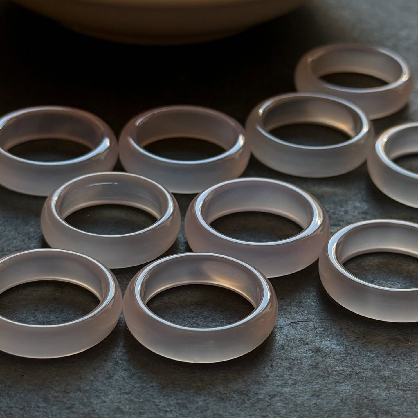 [原石] 粉玉隨 戒指 固定戒圍 US7