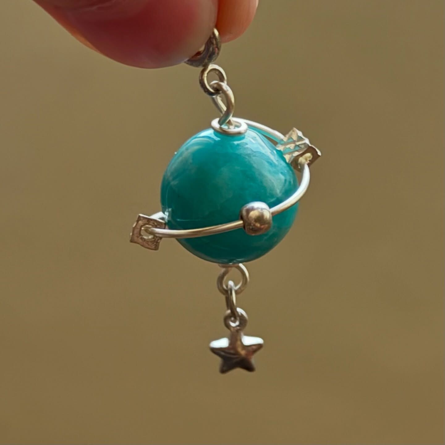 [原石] 天河石 925銀 項鍊吊墜