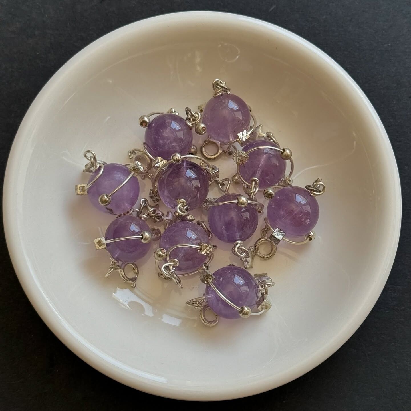 [原石] 紫水晶 925銀 項鍊吊墜