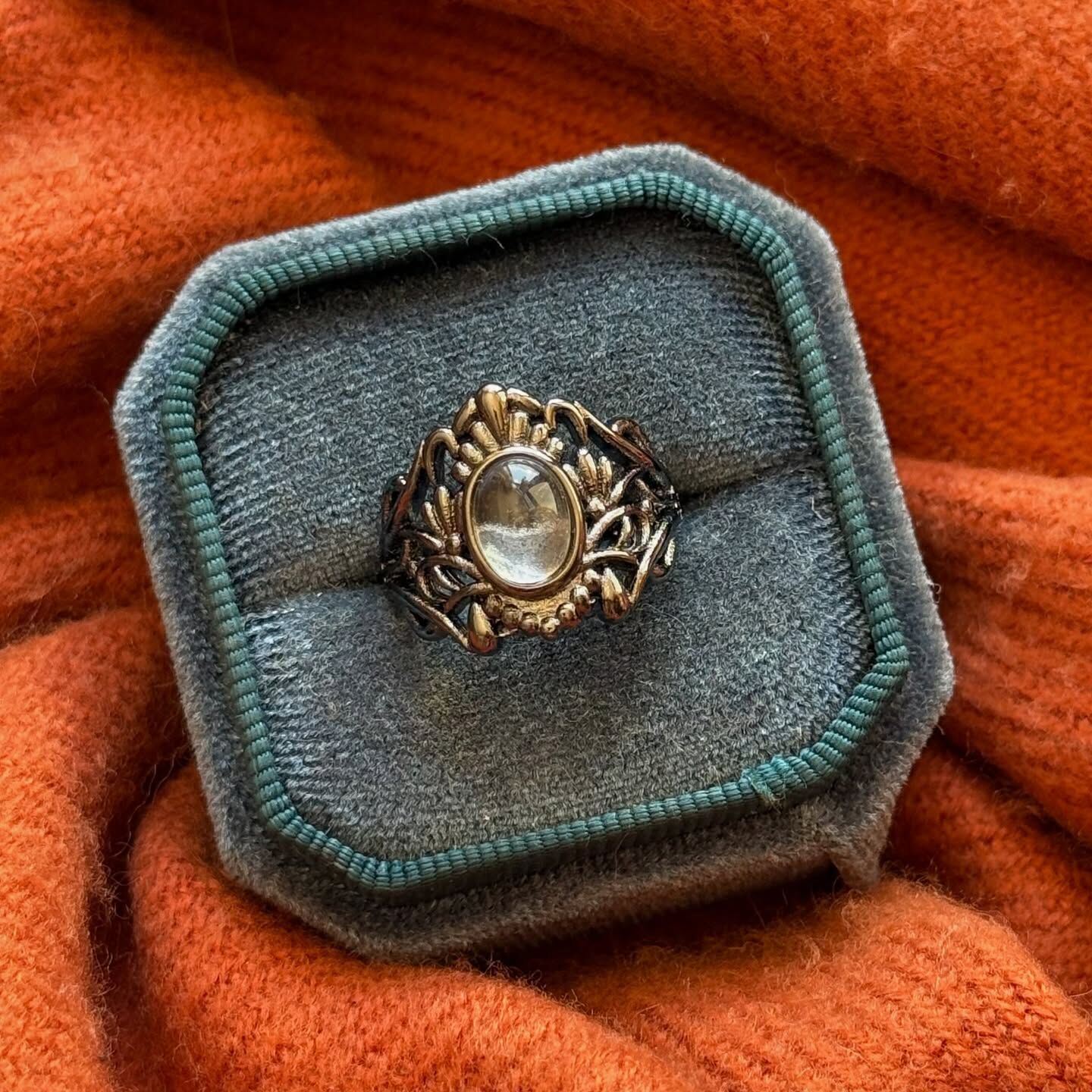 [原石] 白水晶 水晶戒指 男戒