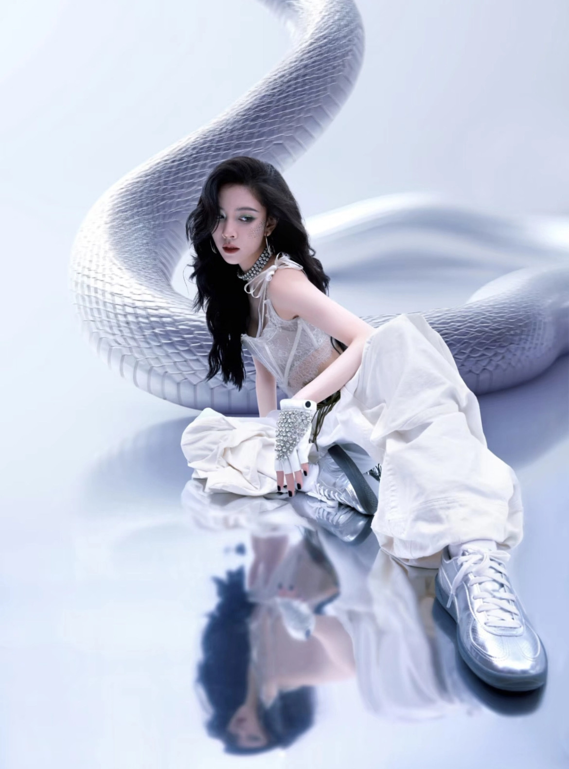 女鞋 PUMA PALERMO ASTRO ESCAPE WNS 金屬銀 科技感 復古 德訓鞋 休閒鞋【400450-01】