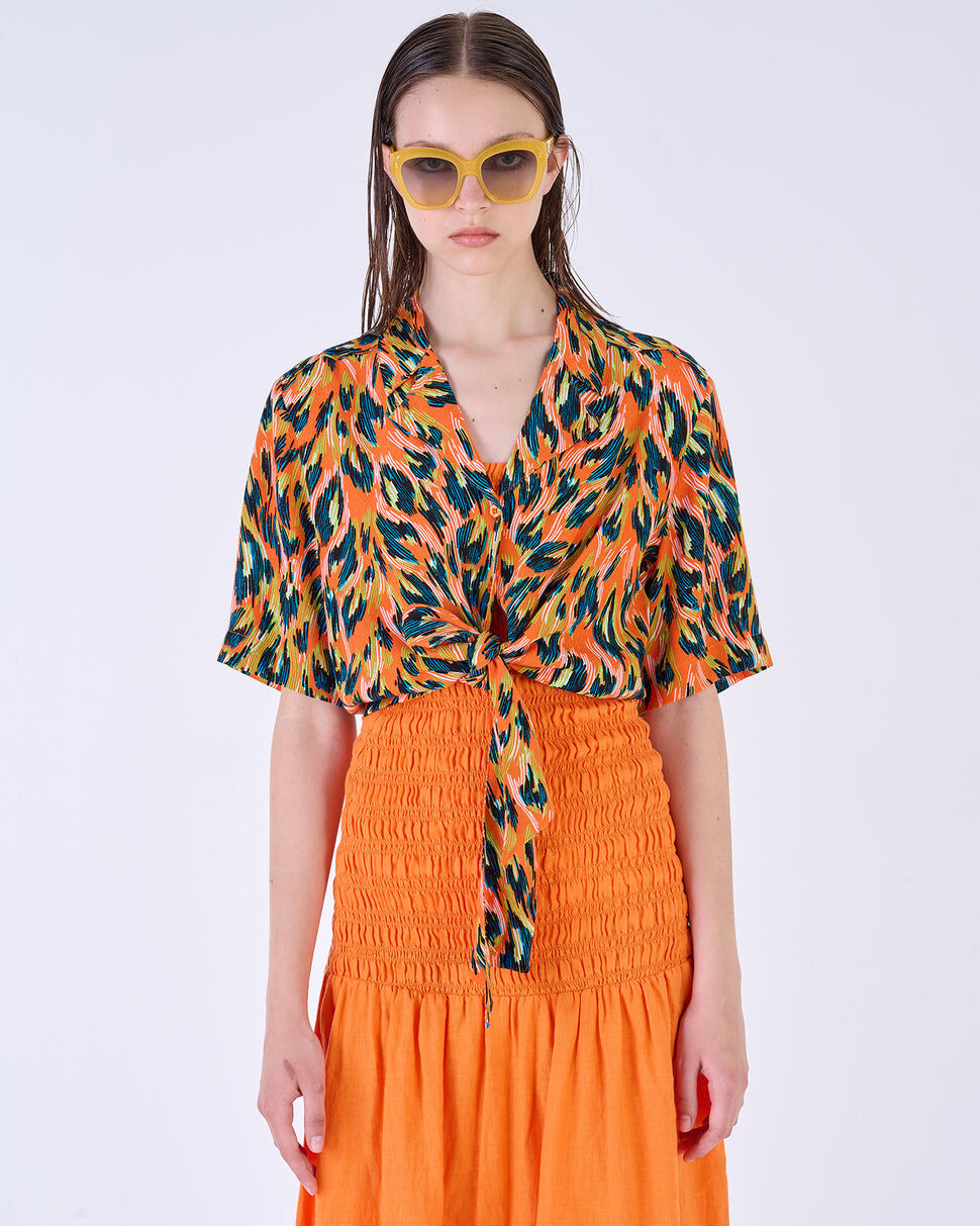 【Silvian Heach】個性豹紋造型罩衫