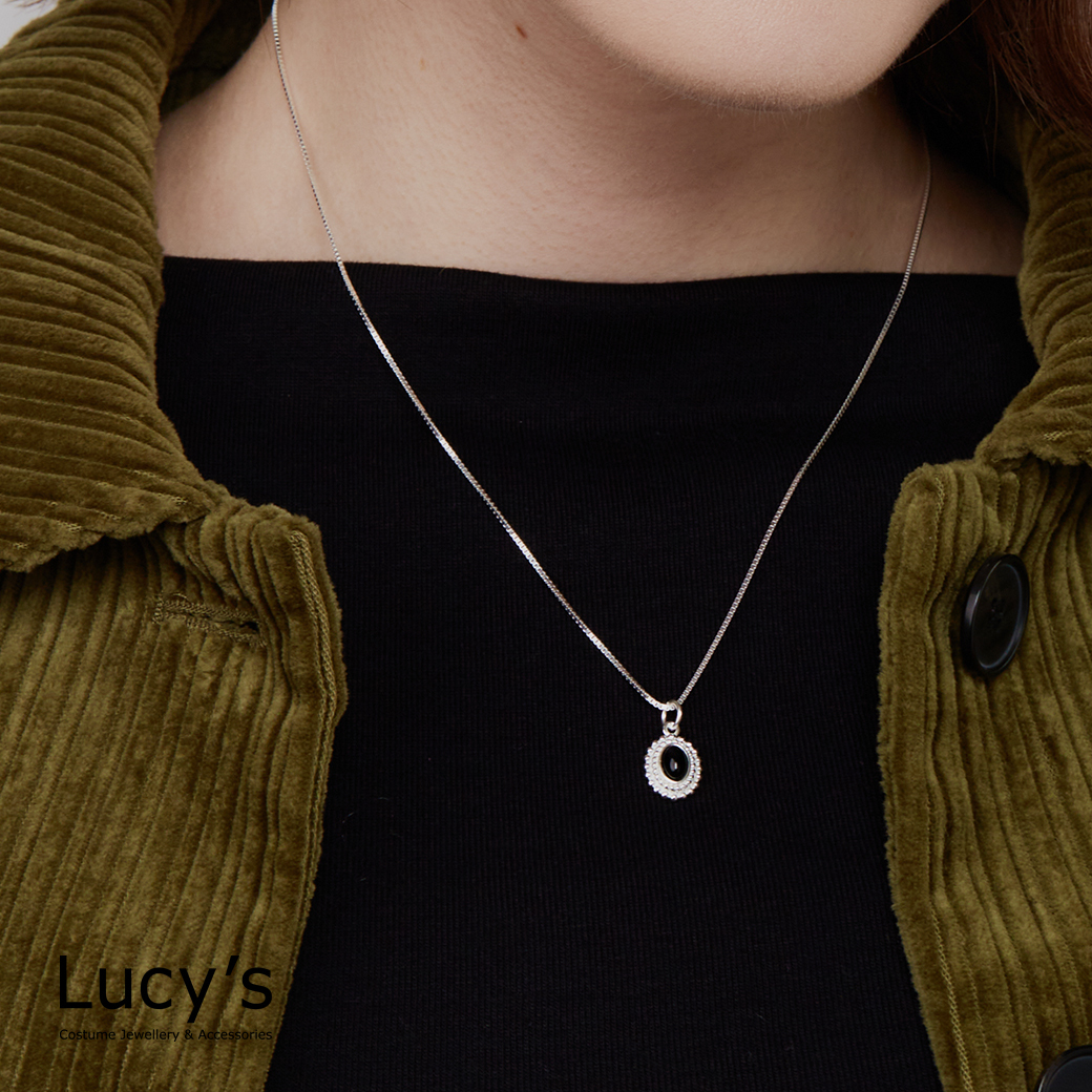 925純銀 綻光原礦 項鍊 (四色) (122516/122517/122518/122519)