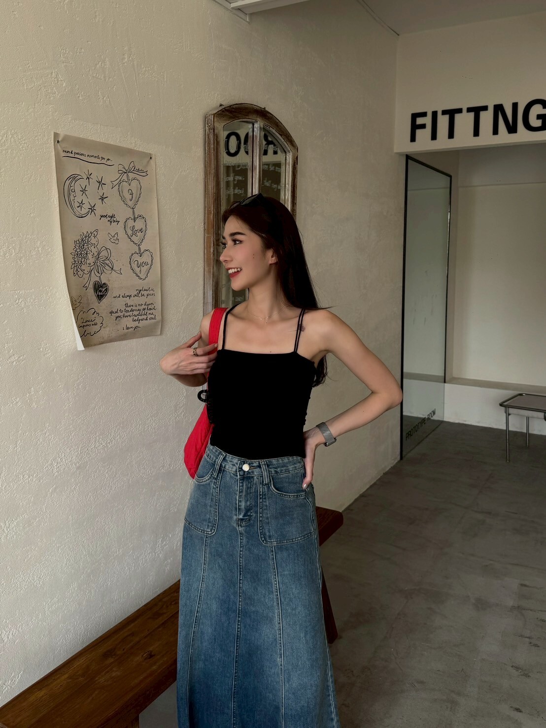 雙肩帶側抓皺BRATOP