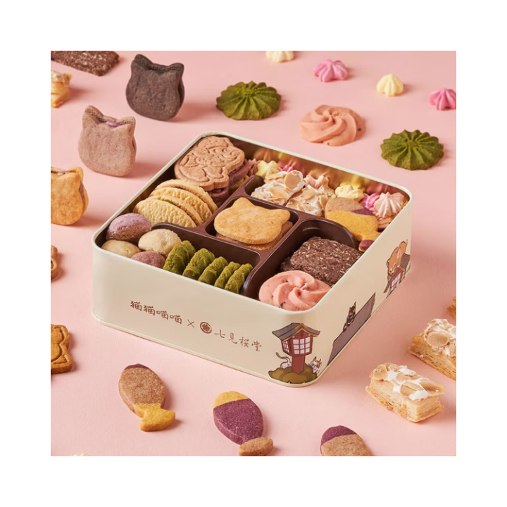 公益禮盒｜【婚祝的貓】鐵盒餅乾