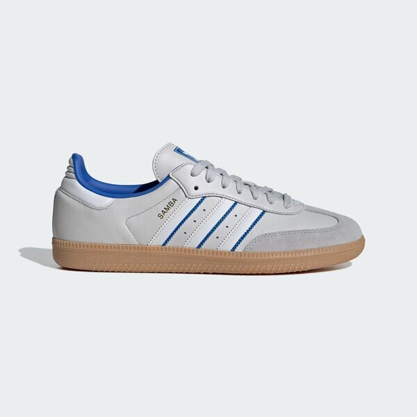 Adidas Samba OG ID1478 男 運動休閒鞋 復古 德訓鞋 舒適 百搭 膠底 灰 藍