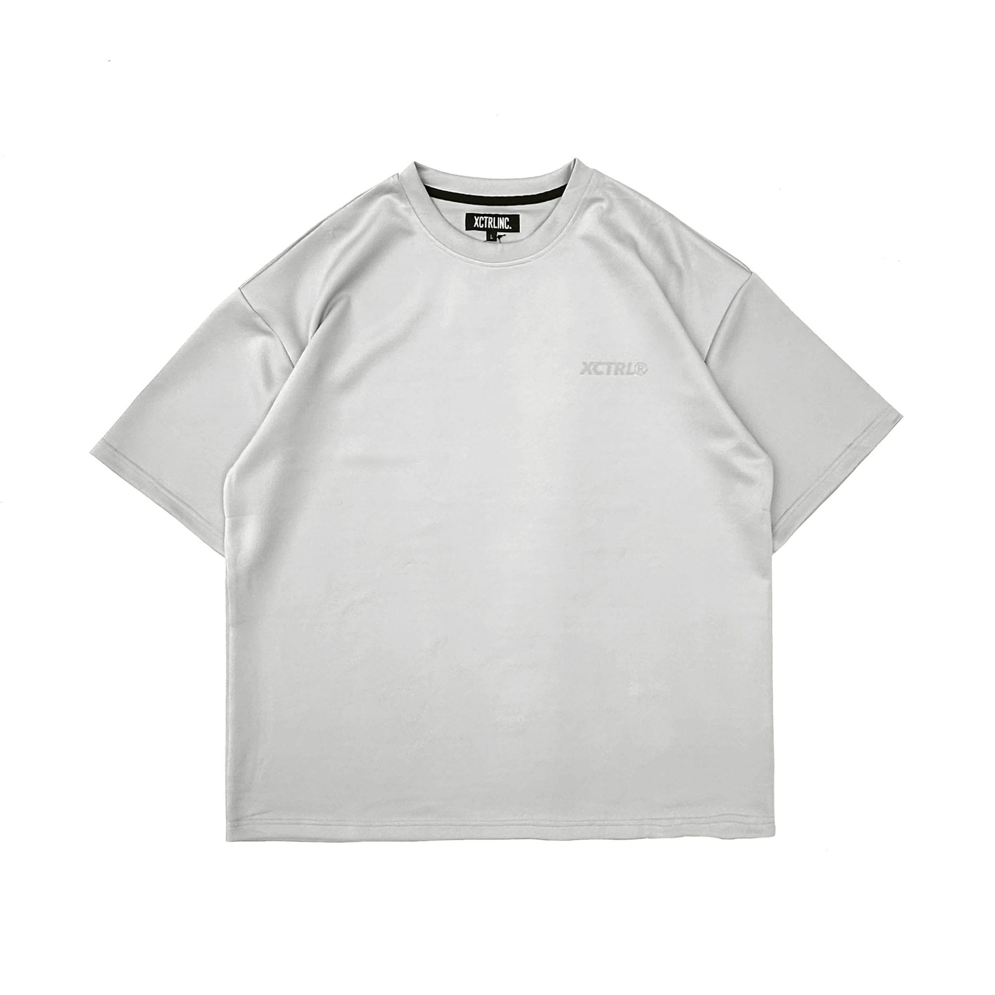 XCTRL 多字體排版彈性寬版短T-灰