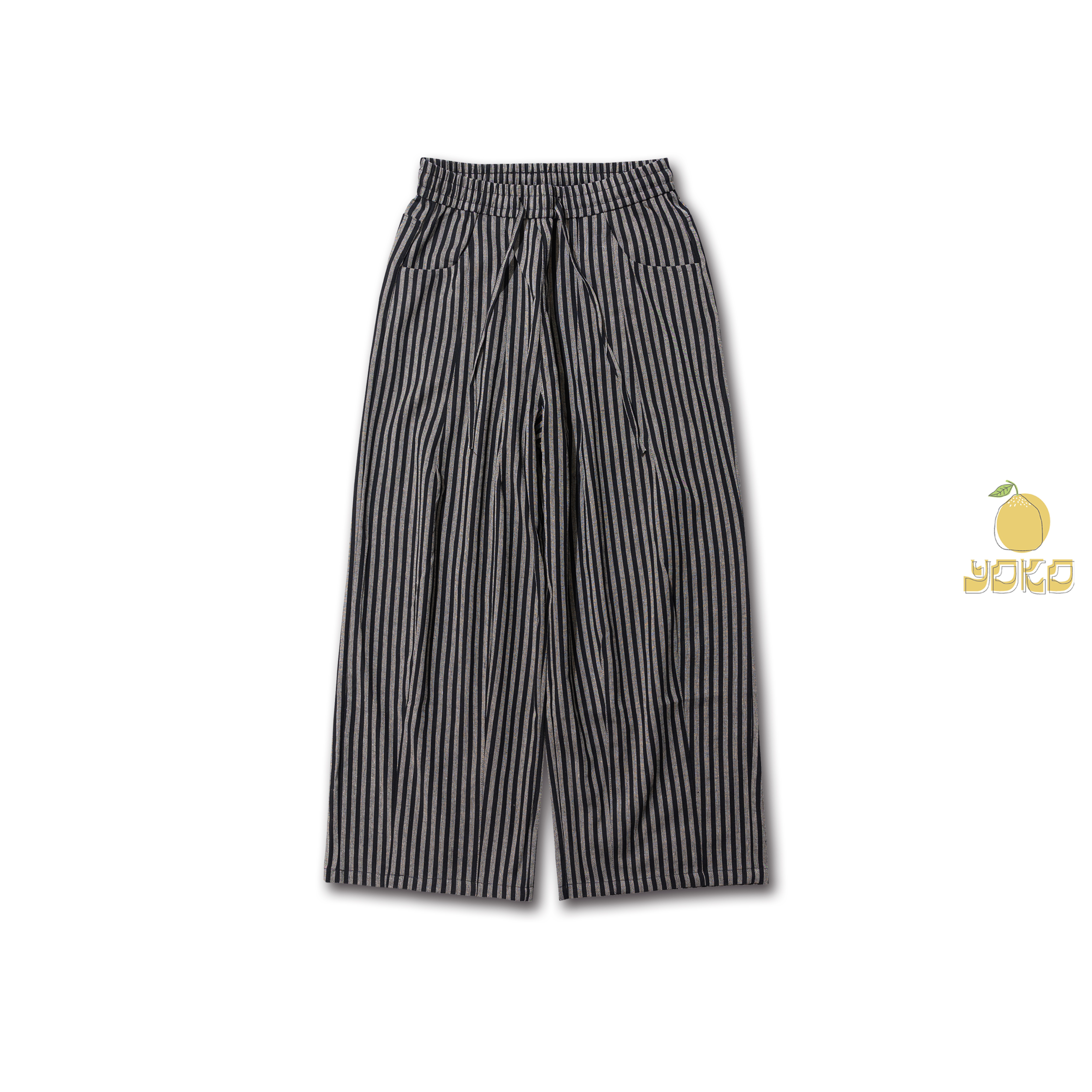 YOKO 寬鬆條紋長褲