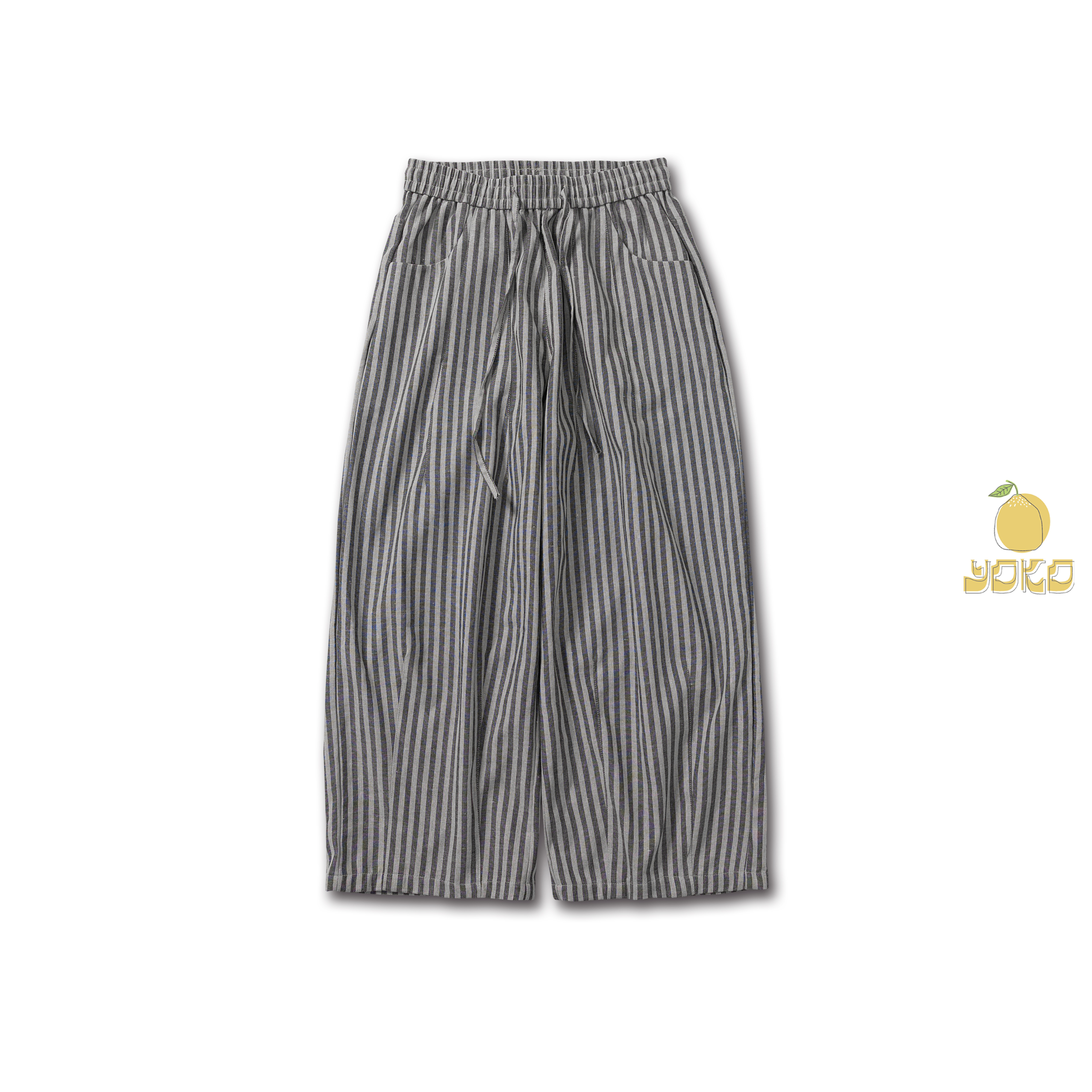 YOKO 寬鬆條紋長褲