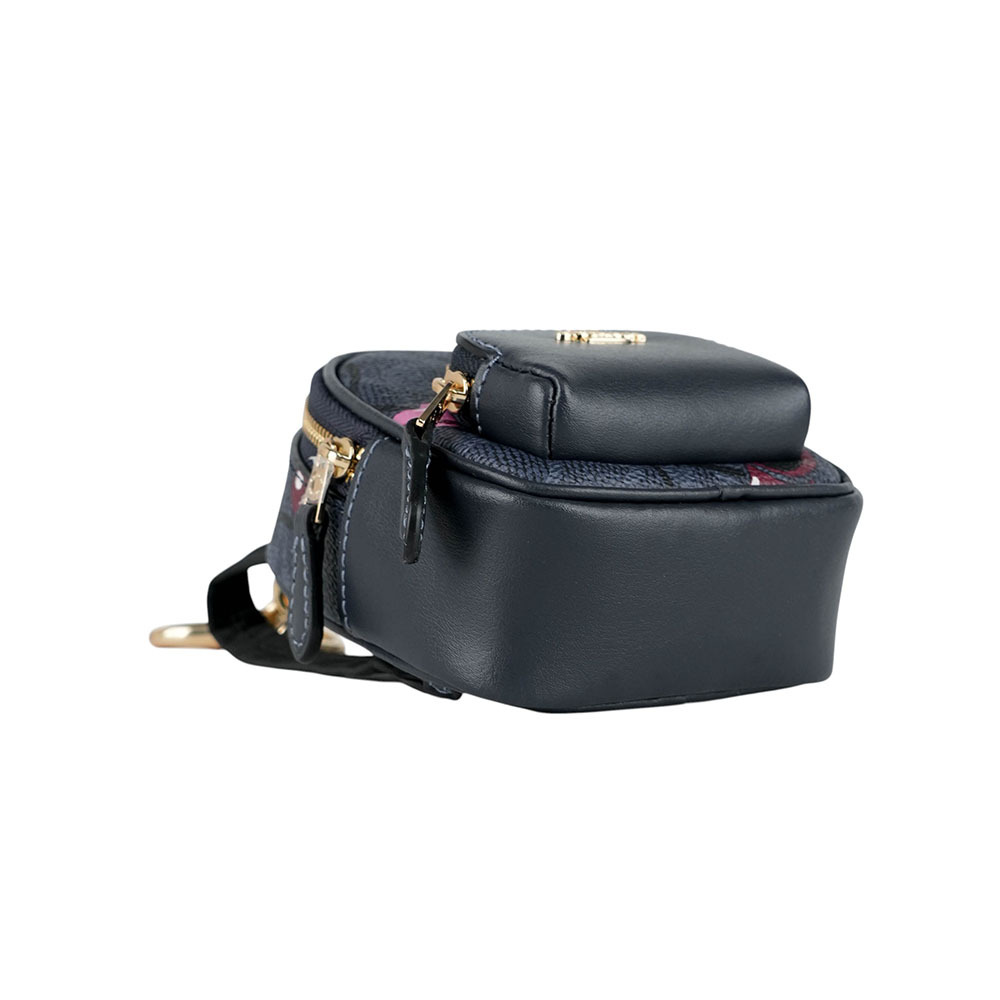 【COACH】Court 櫻桃圖案迷你後背包造型吊飾/鑰匙圈(牛仔藍)CZ086 IMDEI