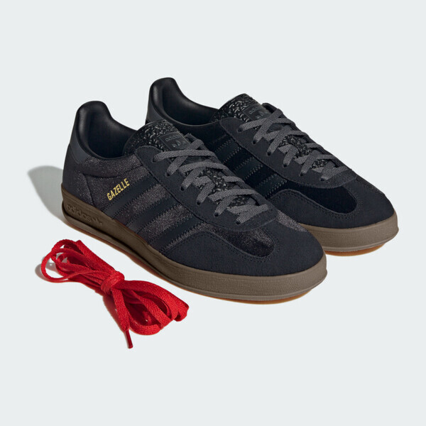 Adidas Gazelle Indoor W JI2712 女 運動休閒鞋 德訓鞋 復古鞋 黑絲絨 穿搭 黑灰