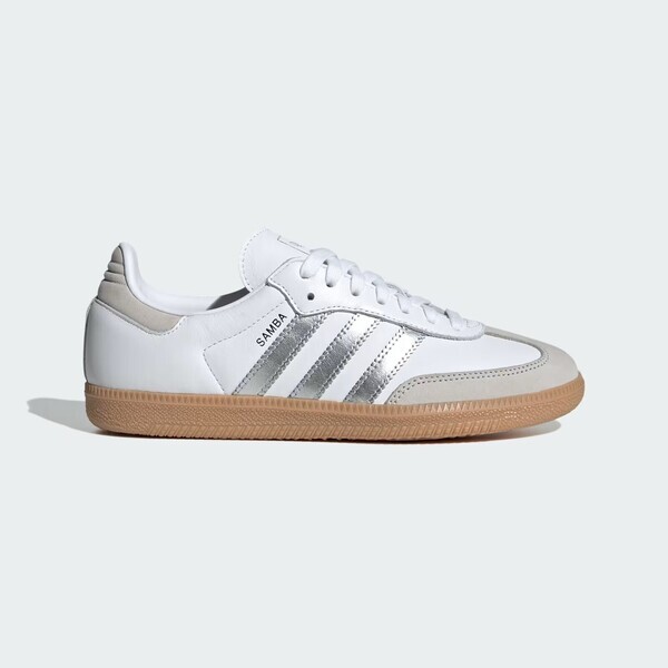 Adidas Samba OG W JI2725 男女 休閒鞋 德訓鞋 運動 經典 復古 百搭 白銀
