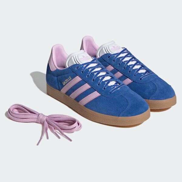 Adidas Gazelle W JH7219 女 運動休閒鞋 麂皮 舒適 藍 粉紅