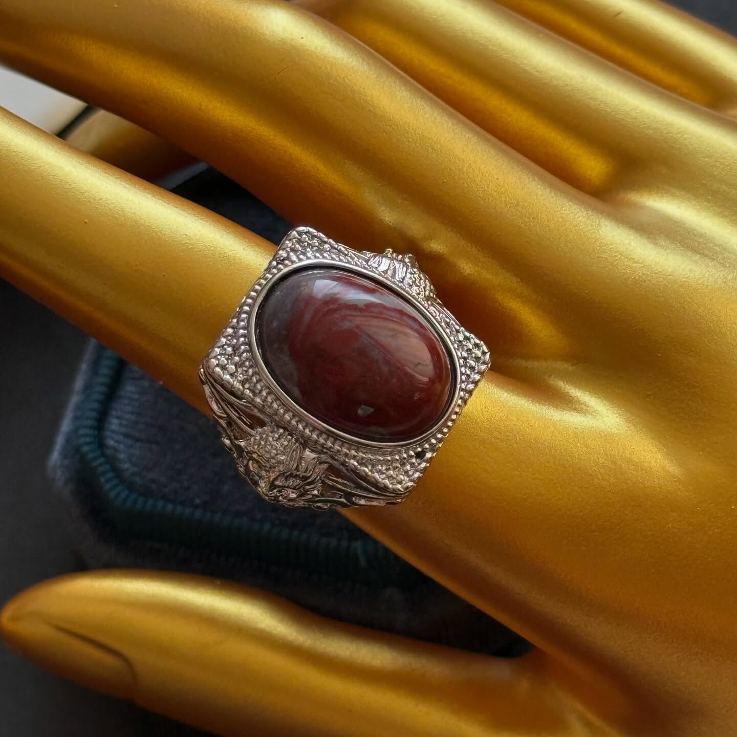 [原石] 土星玉隨 水晶戒指 男戒