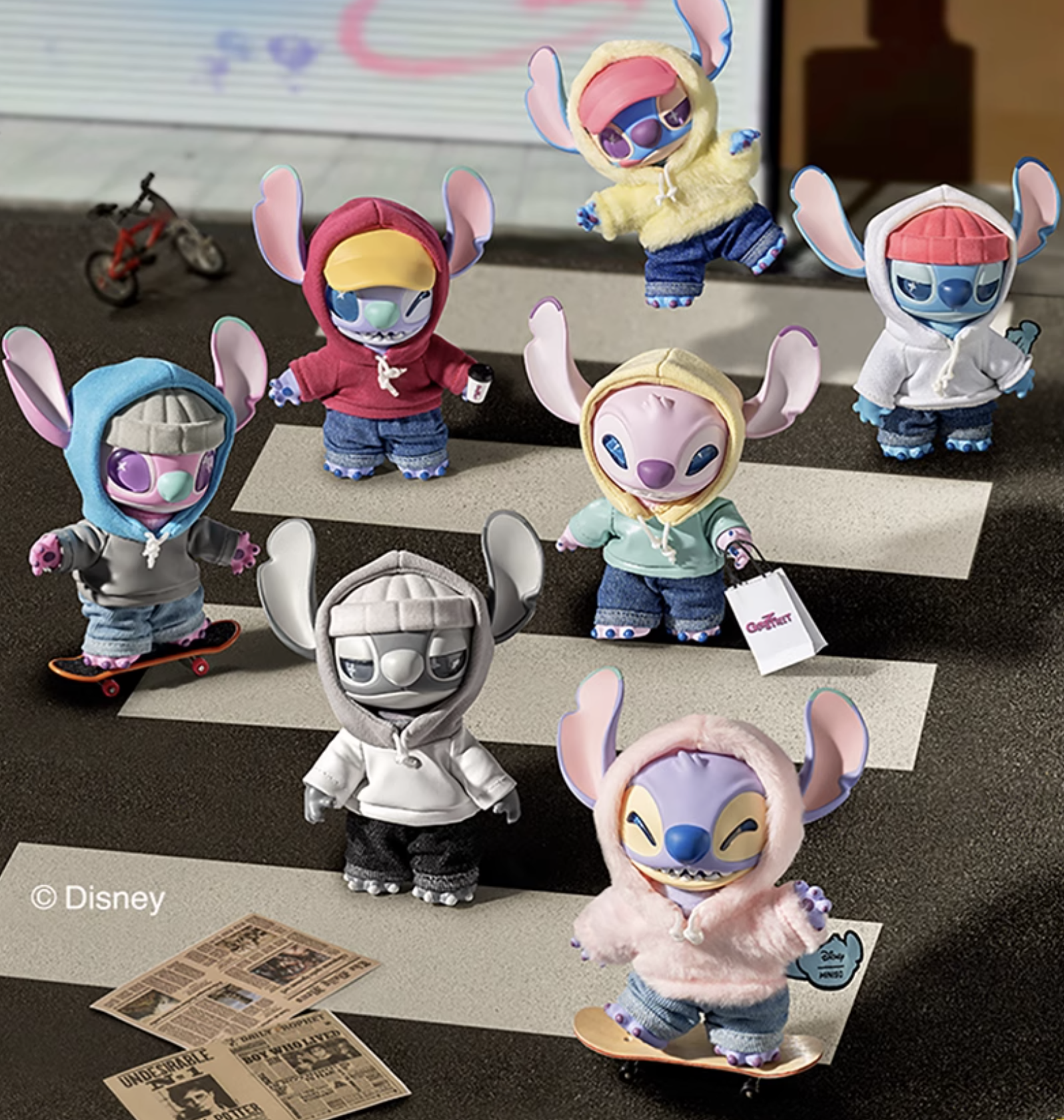 史迪仔Stitch GenZ 街頭系列搪膠毛绒盲盒