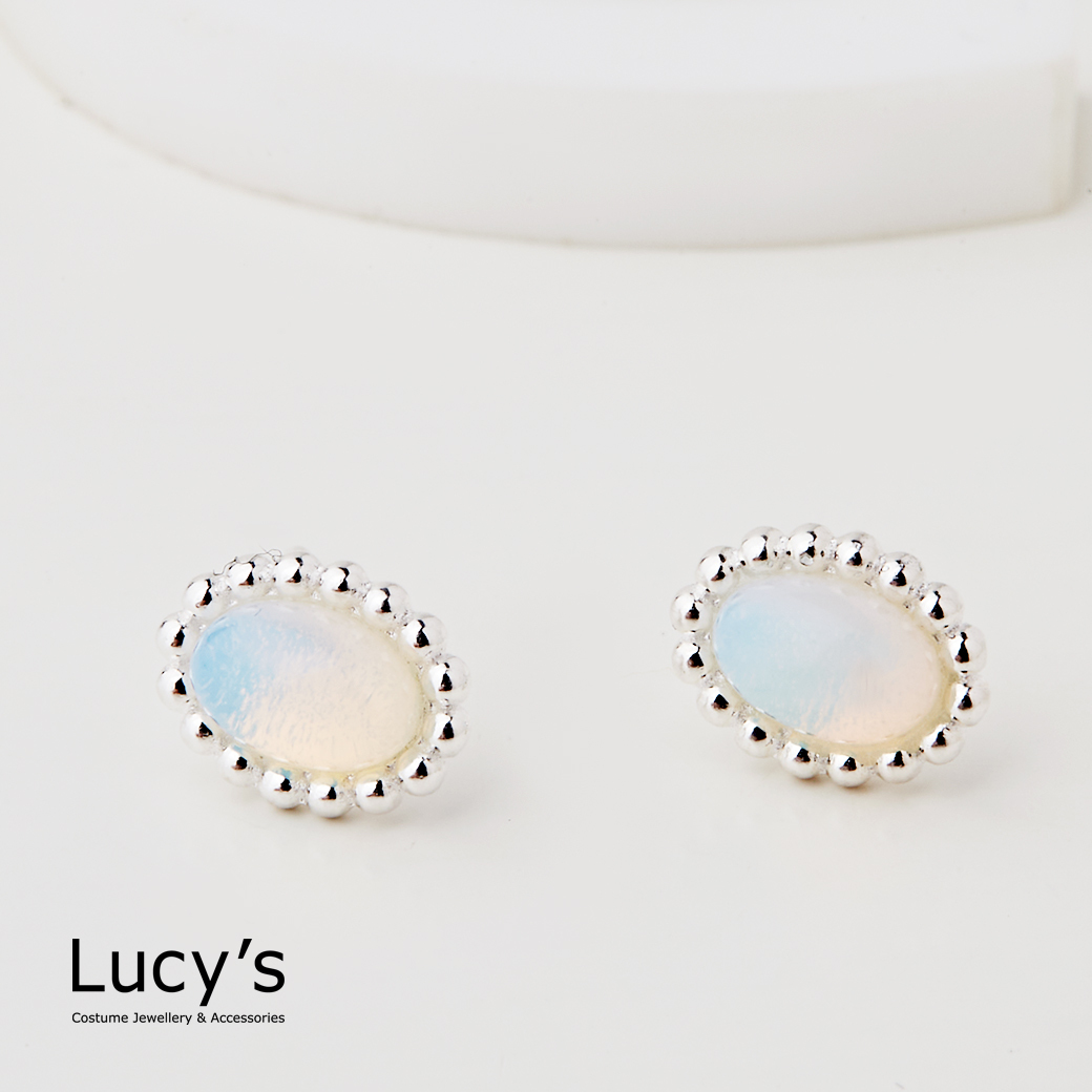 925純銀 靜謐 耳環 (四色) (121522/121523/121524/121528)