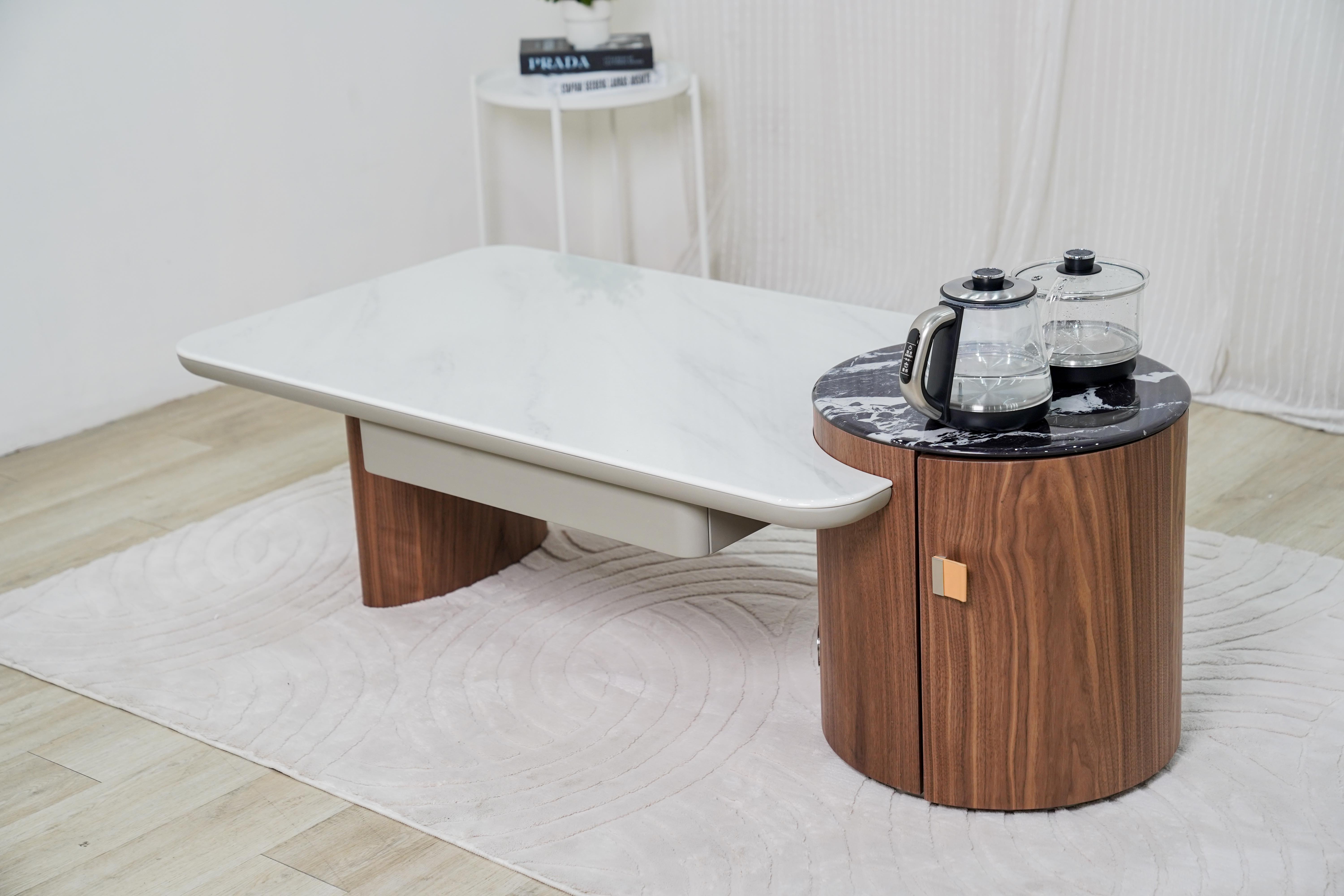 黑胡桃泡茶茶几（長方形｜TC490）