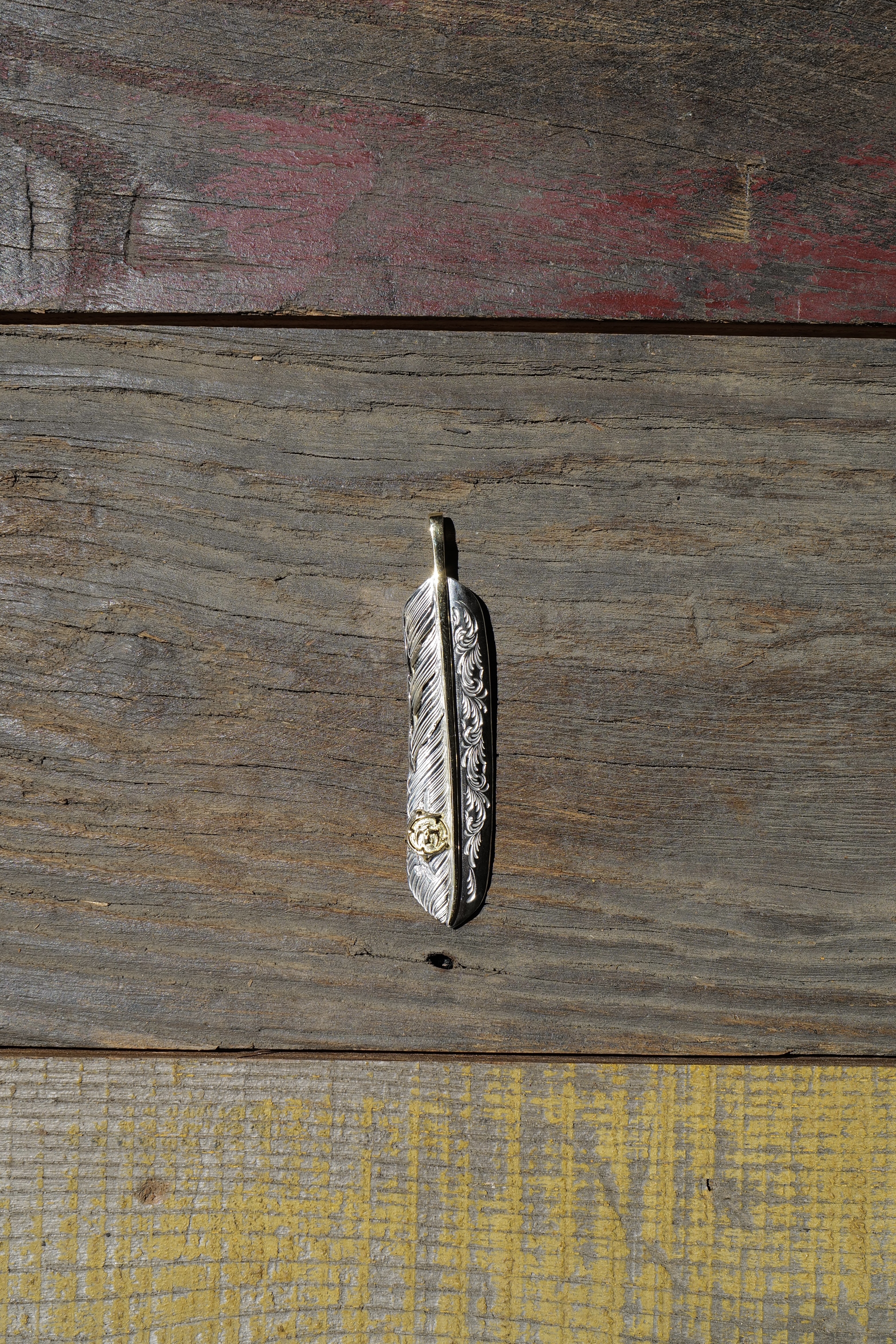 唐草金骨浮雕點金FF羽 L*