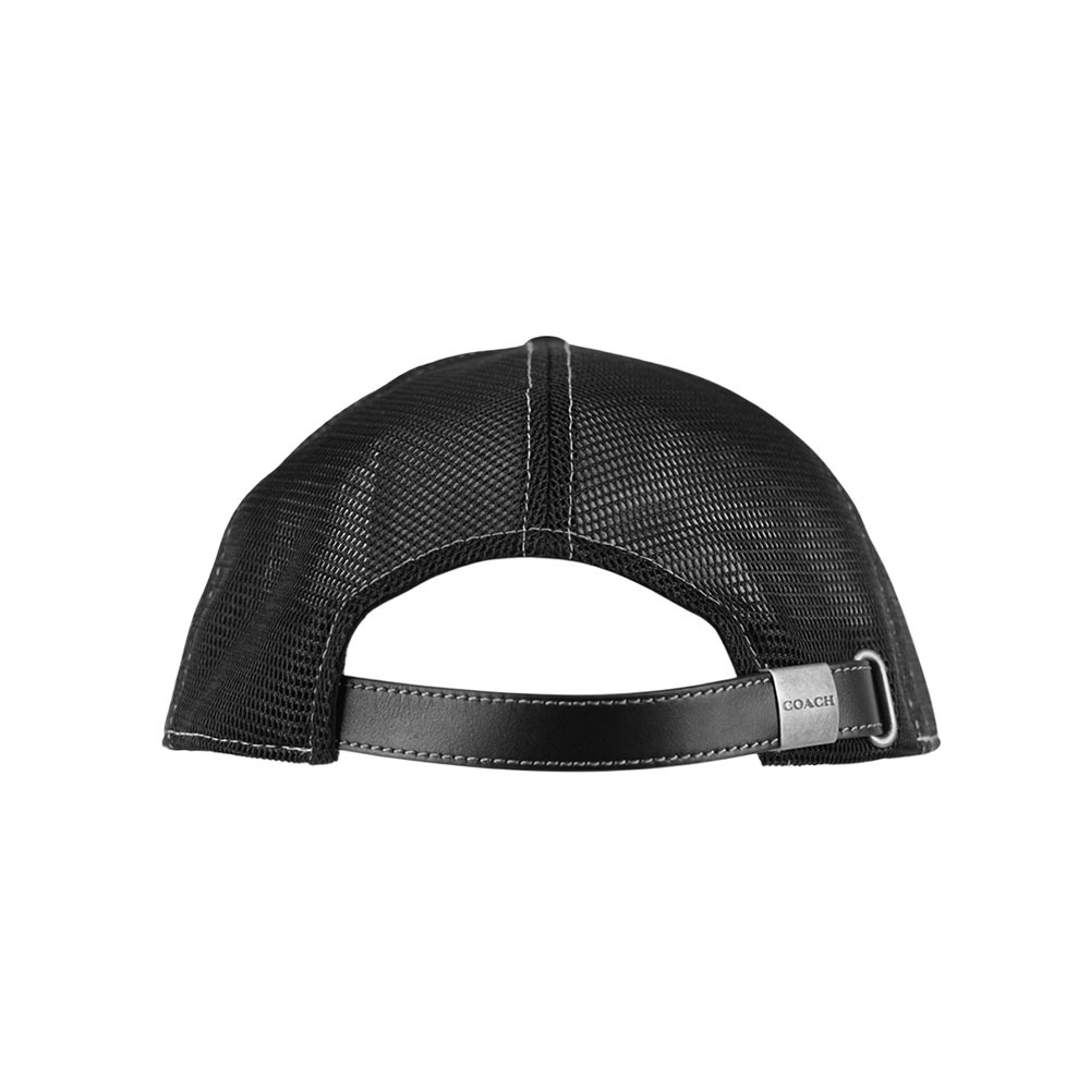 【COACH】1941 標誌棉質棒球帽 M-L (黑色)CAA61 BLK