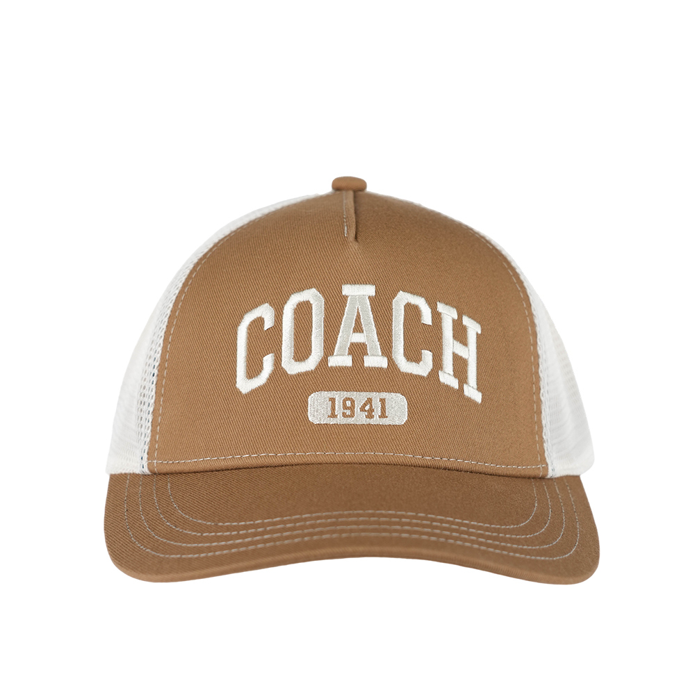 【COACH】1941 標誌棉質棒球帽 M-L (奶茶色)CAA61 LQD