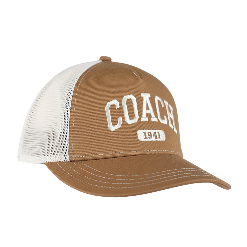 【COACH】1941 標誌棉質棒球帽 M-L (奶茶色)CAA61 LQD