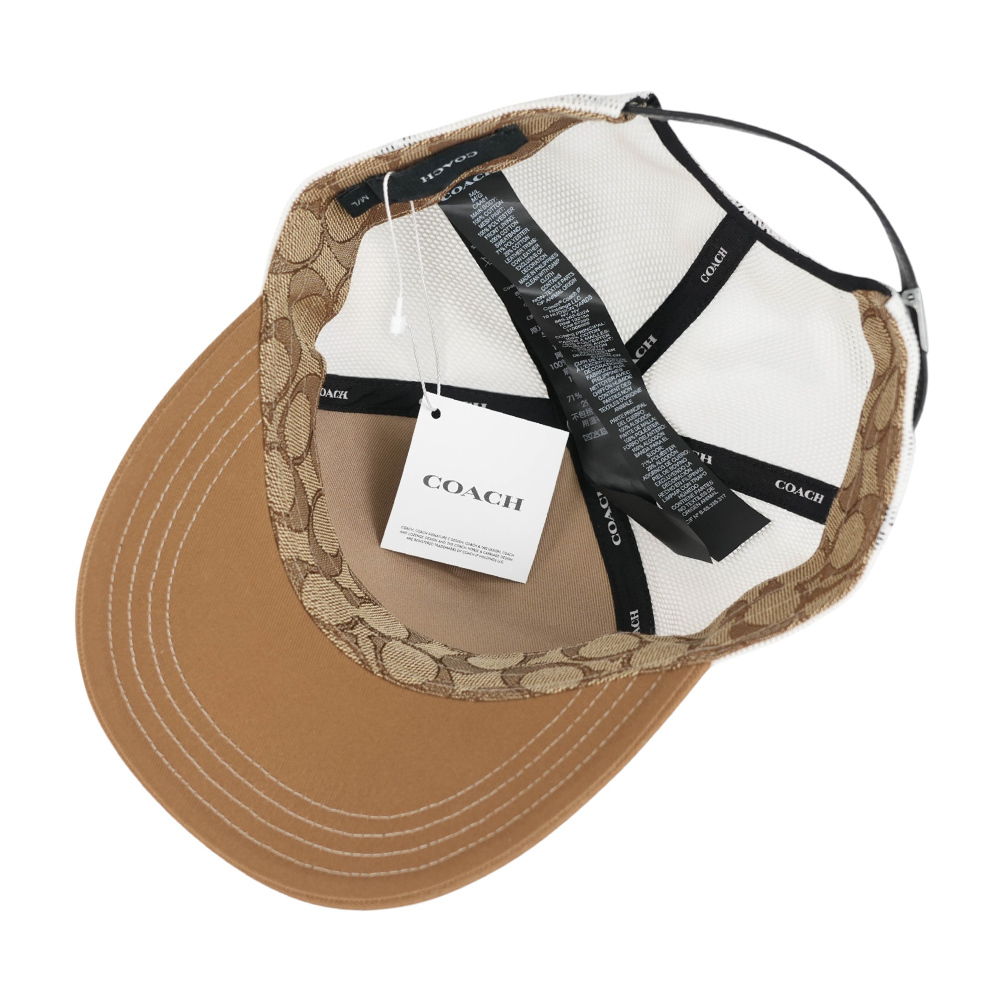 【COACH】1941 標誌棉質棒球帽 M-L (奶茶色)CAA61 LQD