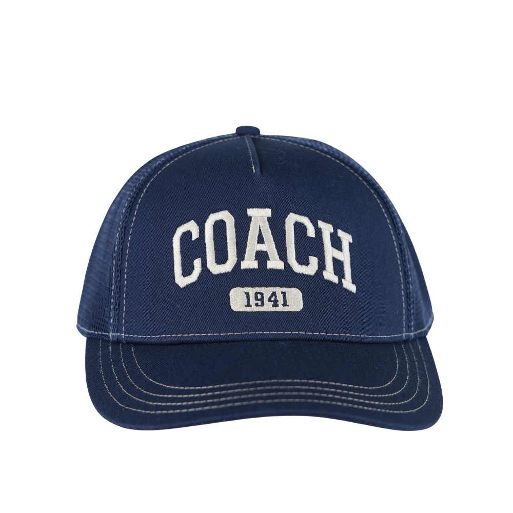 【COACH】1941 標誌棉質棒球帽 M-L (海軍藍)