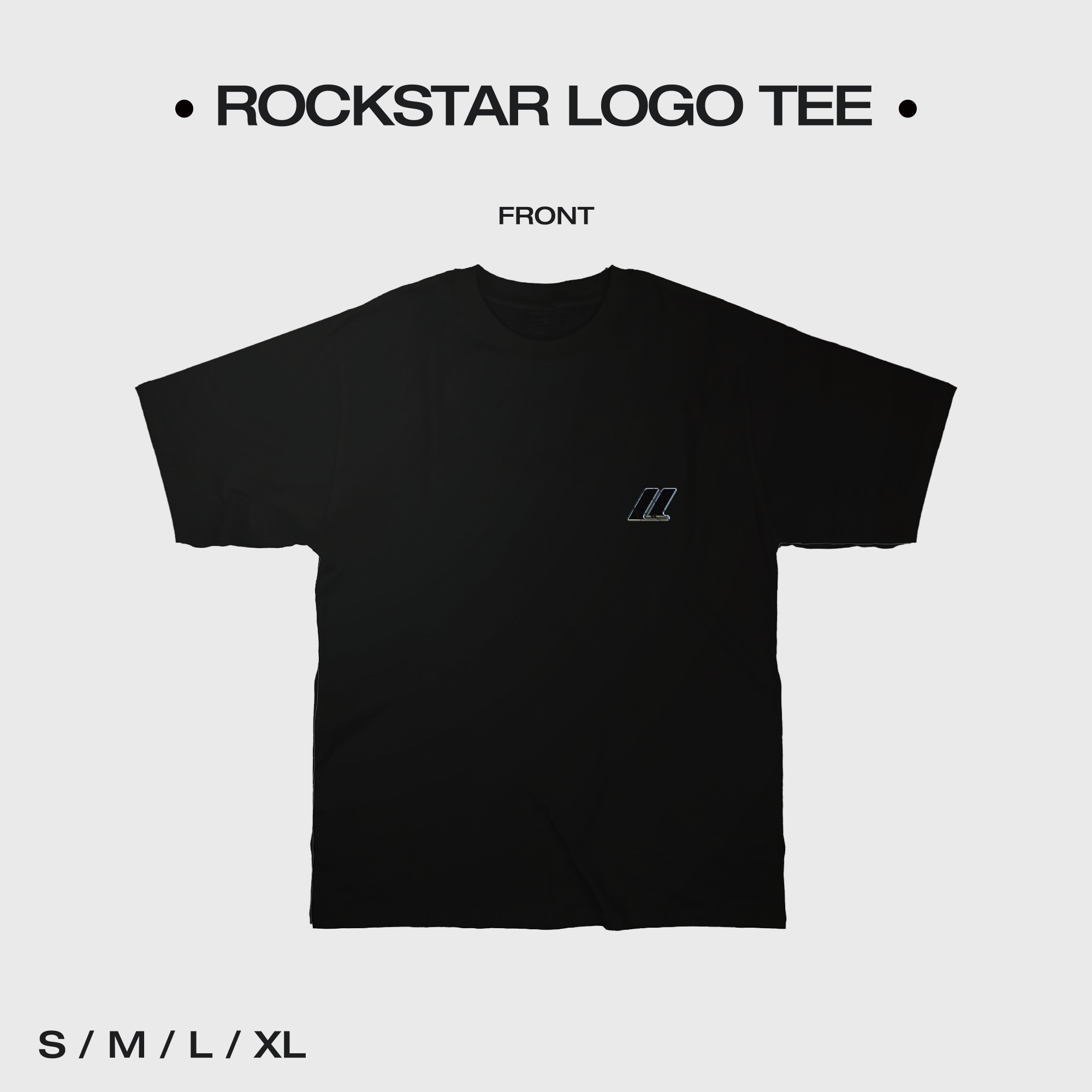 LISA ROCKSTAR Faded Black Tee XL anytee LISA (Blackpink) Rockstar