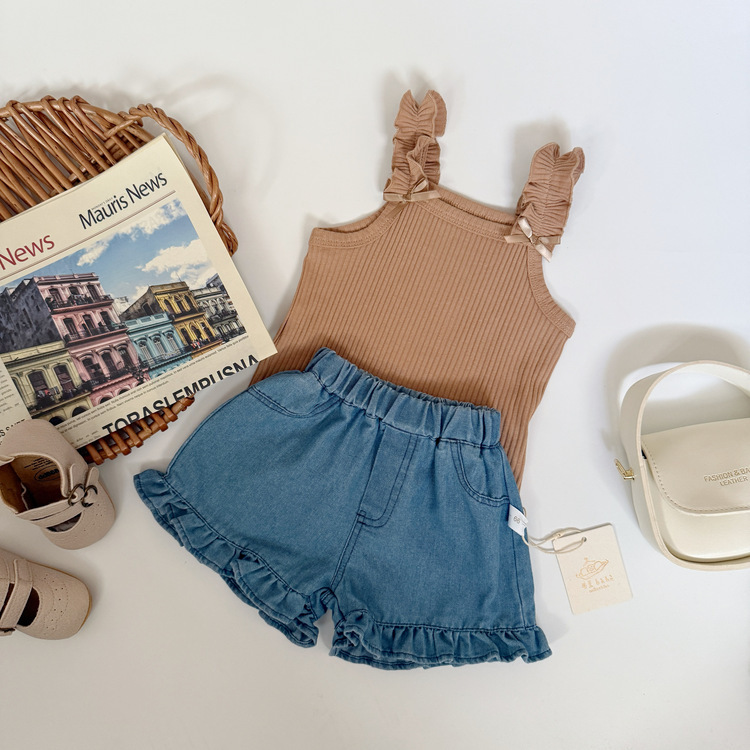 木耳邊牛仔短褲