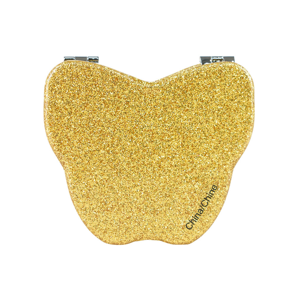 【COACH】Logo 標誌亮片蝴蝶造型鏡子(金黃色)CF154 IMEBV