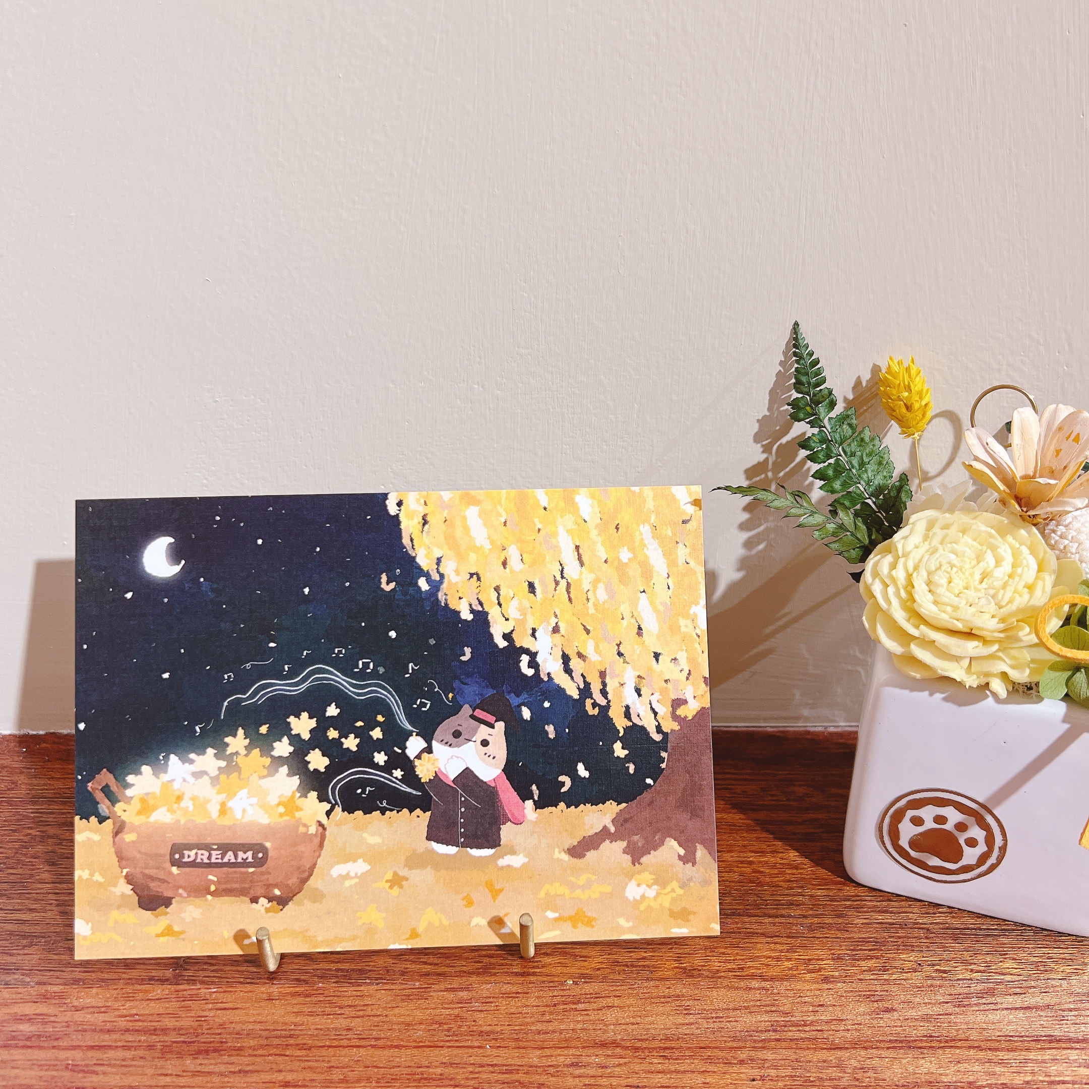 LUMOS｜喵的銀杏星星  明信片