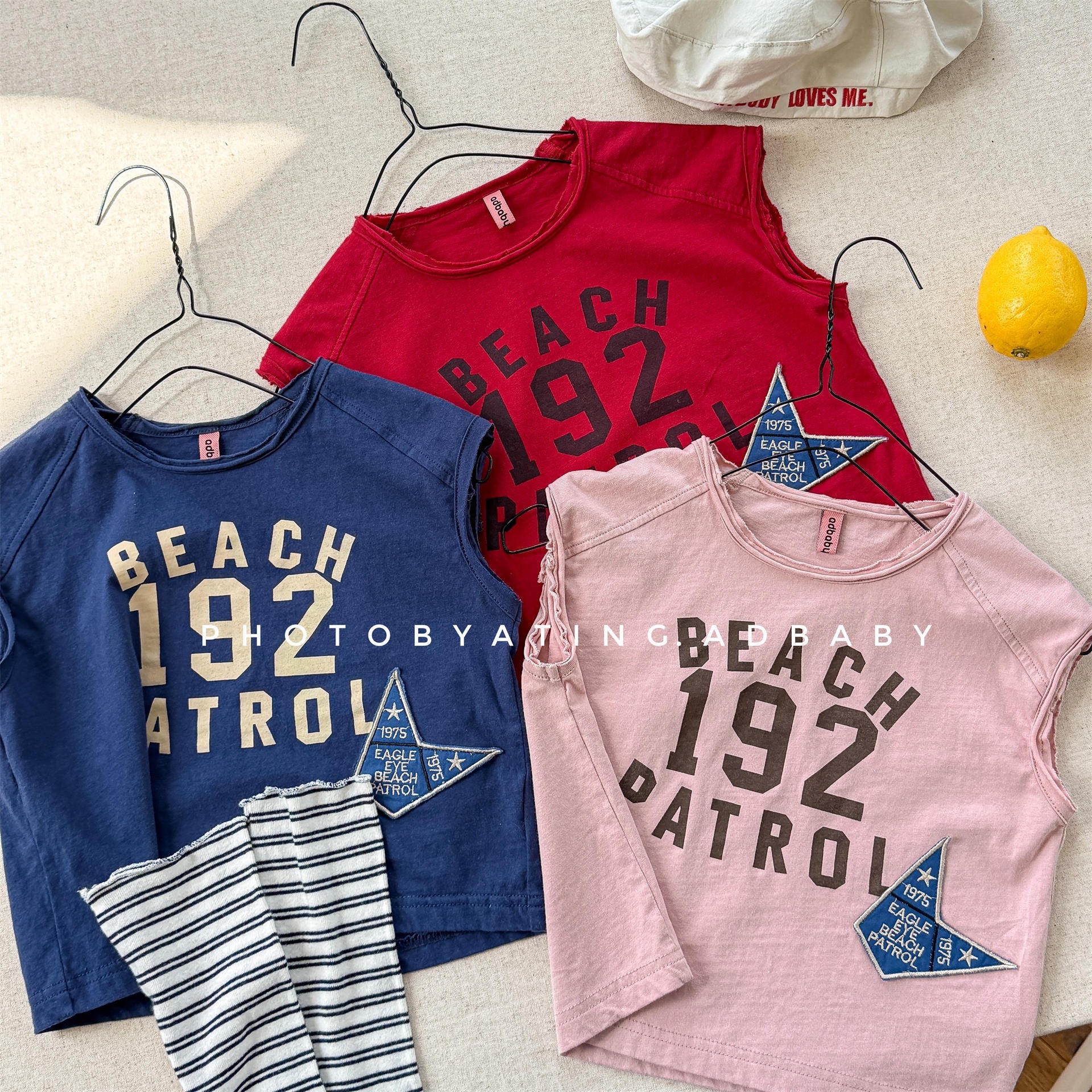 三色192不修邊背心