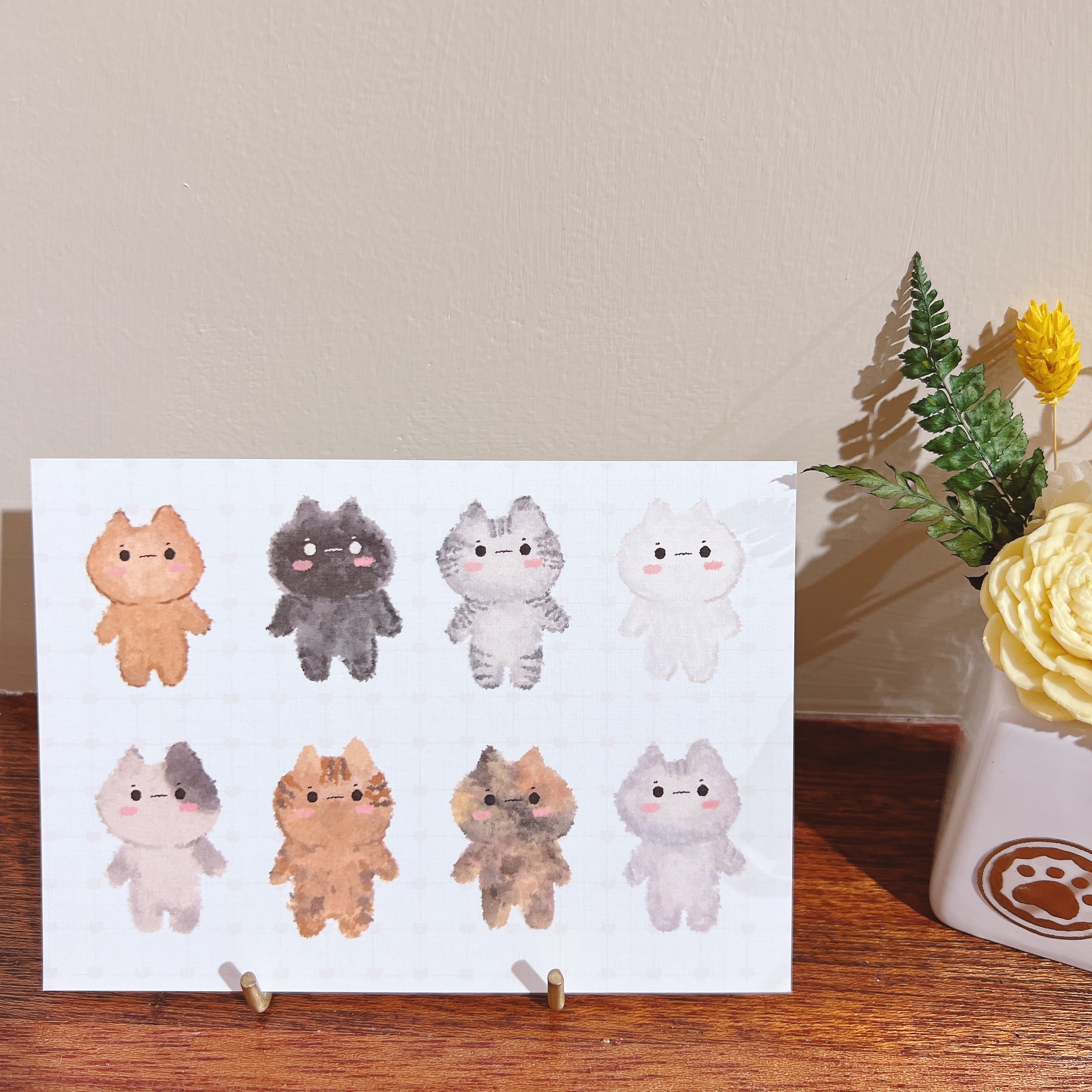 LUMOS｜喵的排排站  明信片